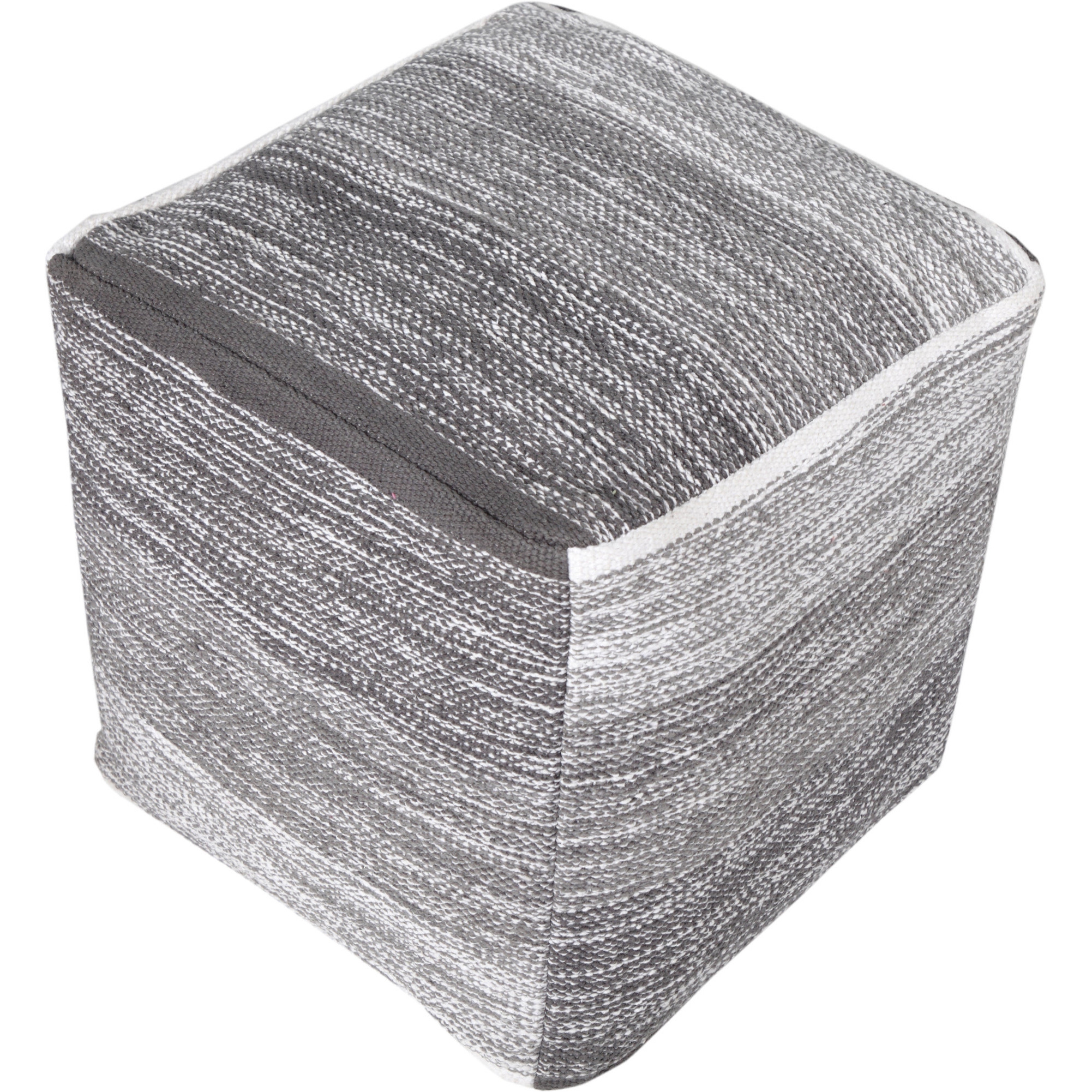 16 Gray 100% Cotton Ottoman