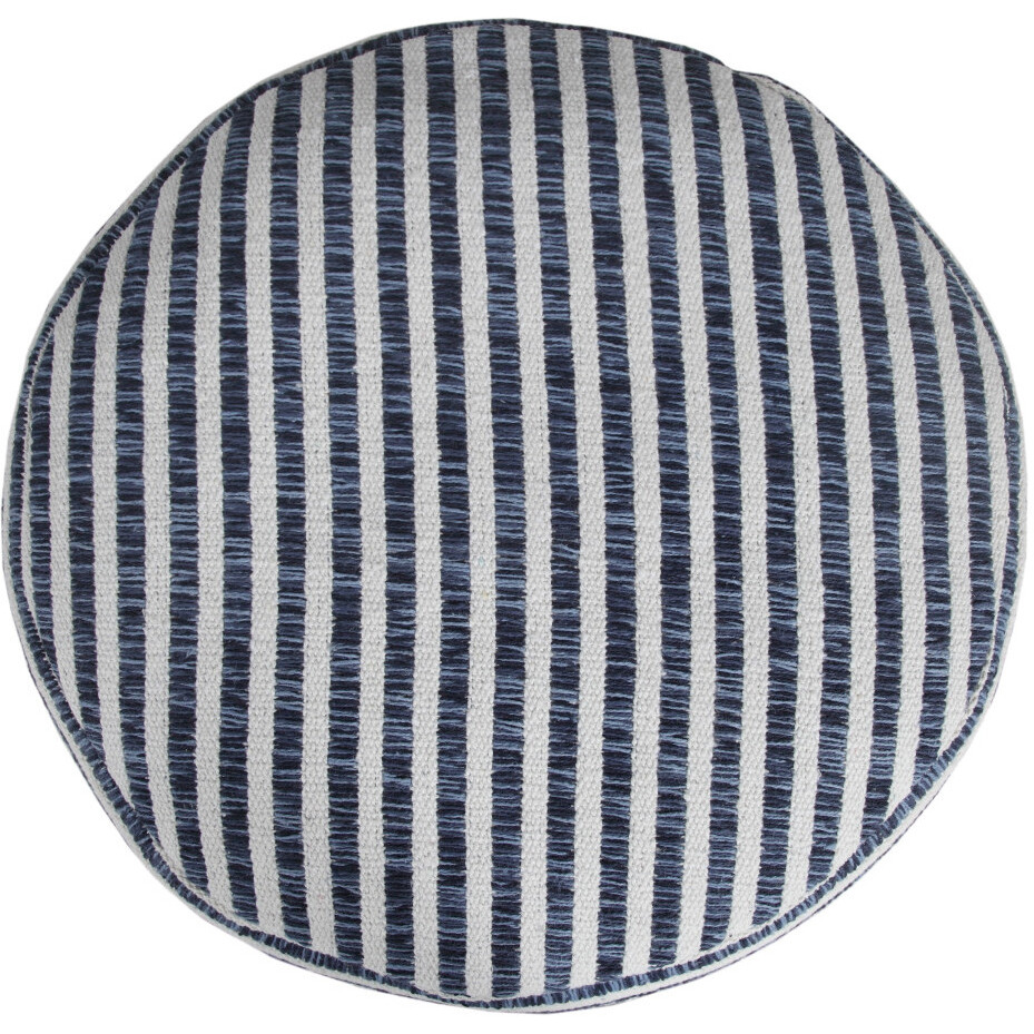 18 Blue 100% Cotton Ottoman