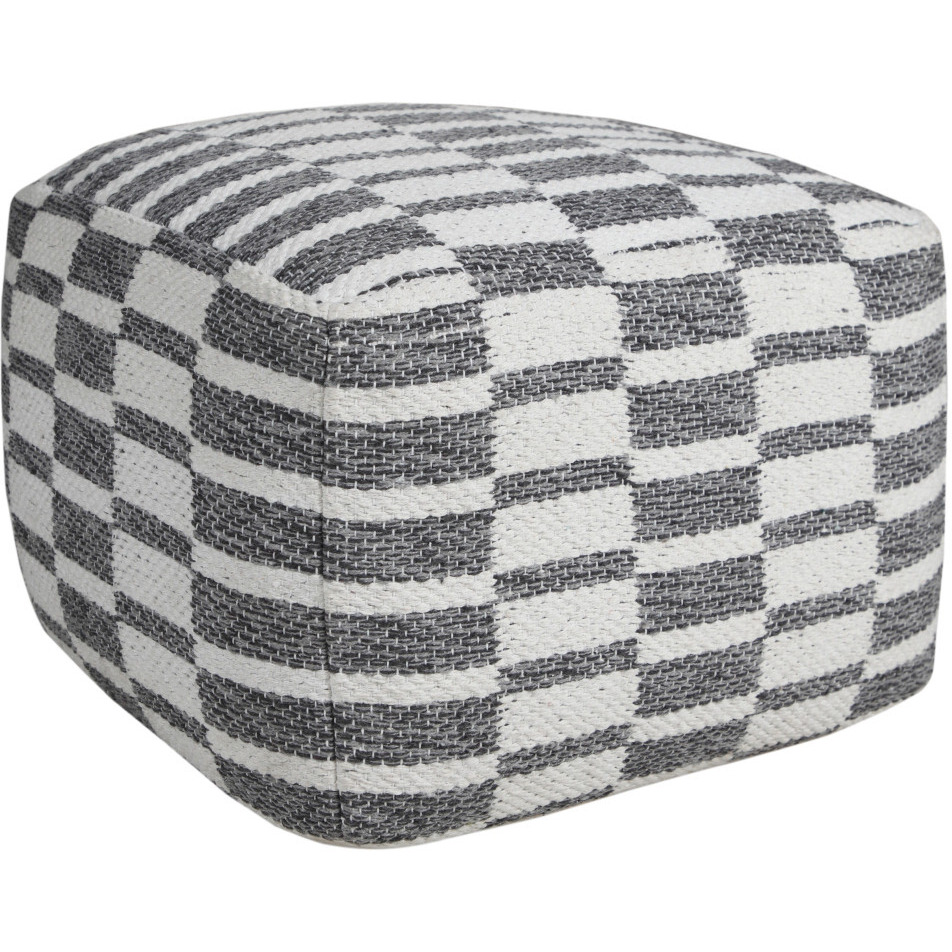 18 Gray 100% Cotton Ottoman