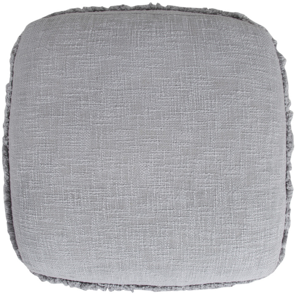 18 Gray 100% Cotton Ottoman