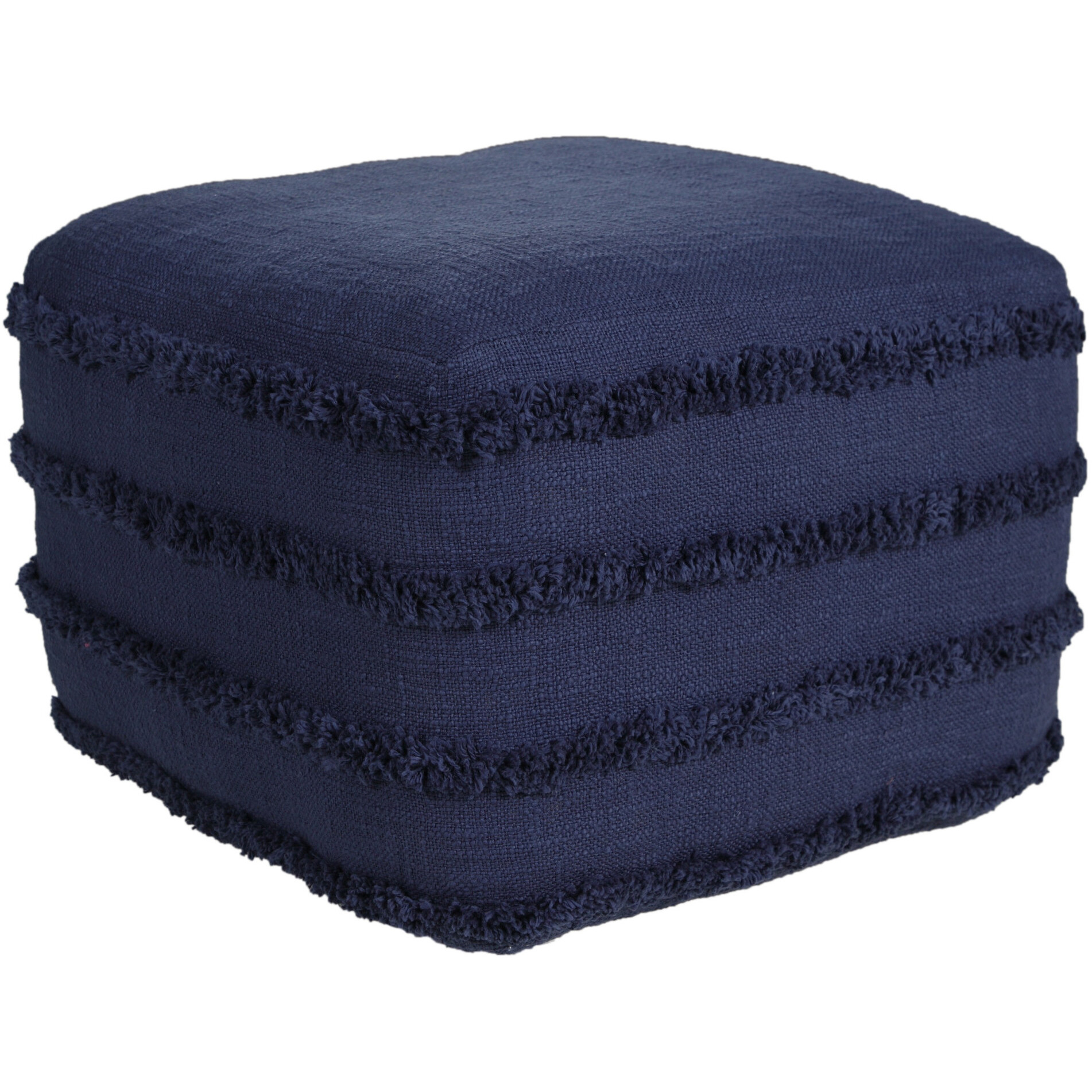 18 Blue 100% Cotton Ottoman