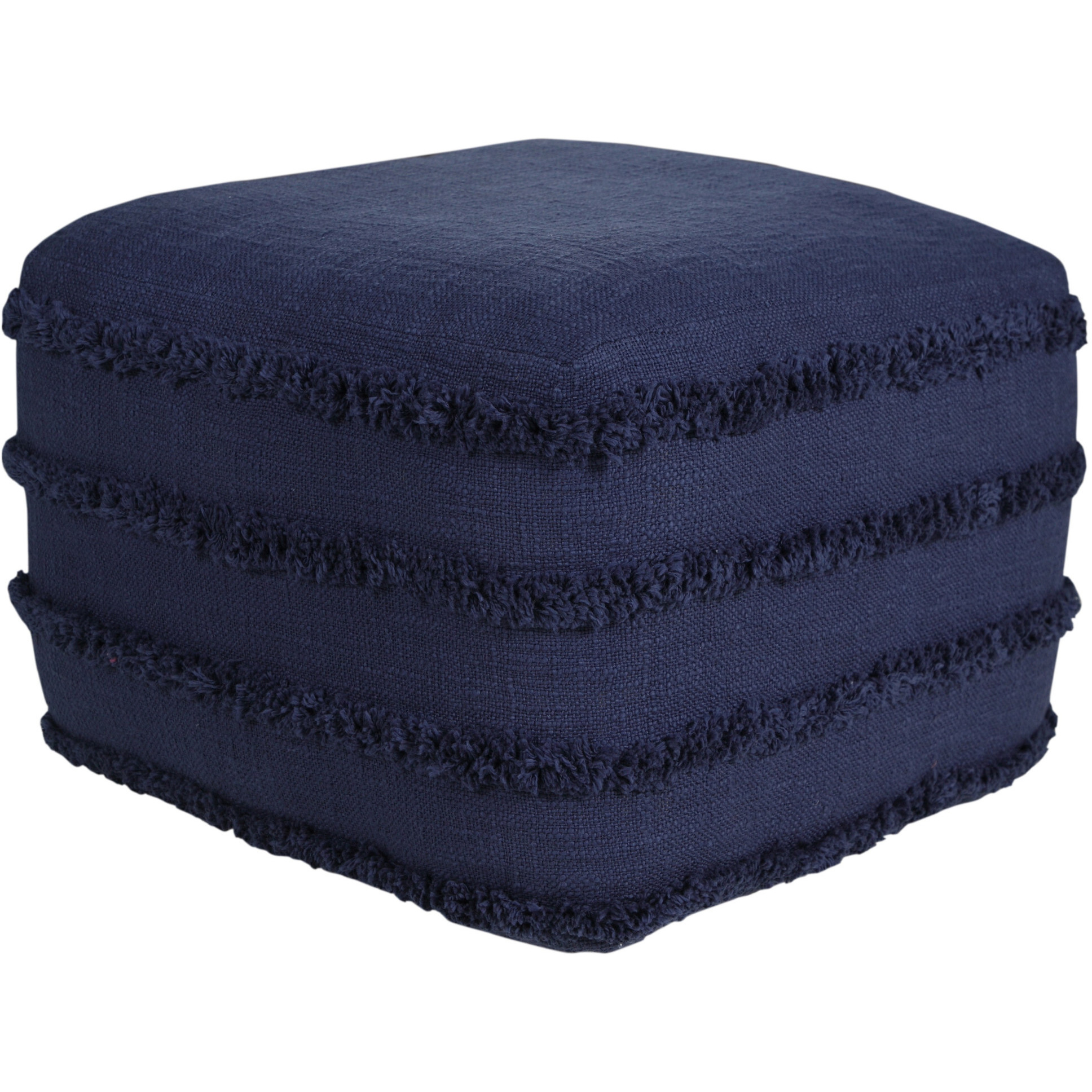 18 Blue 100% Cotton Ottoman