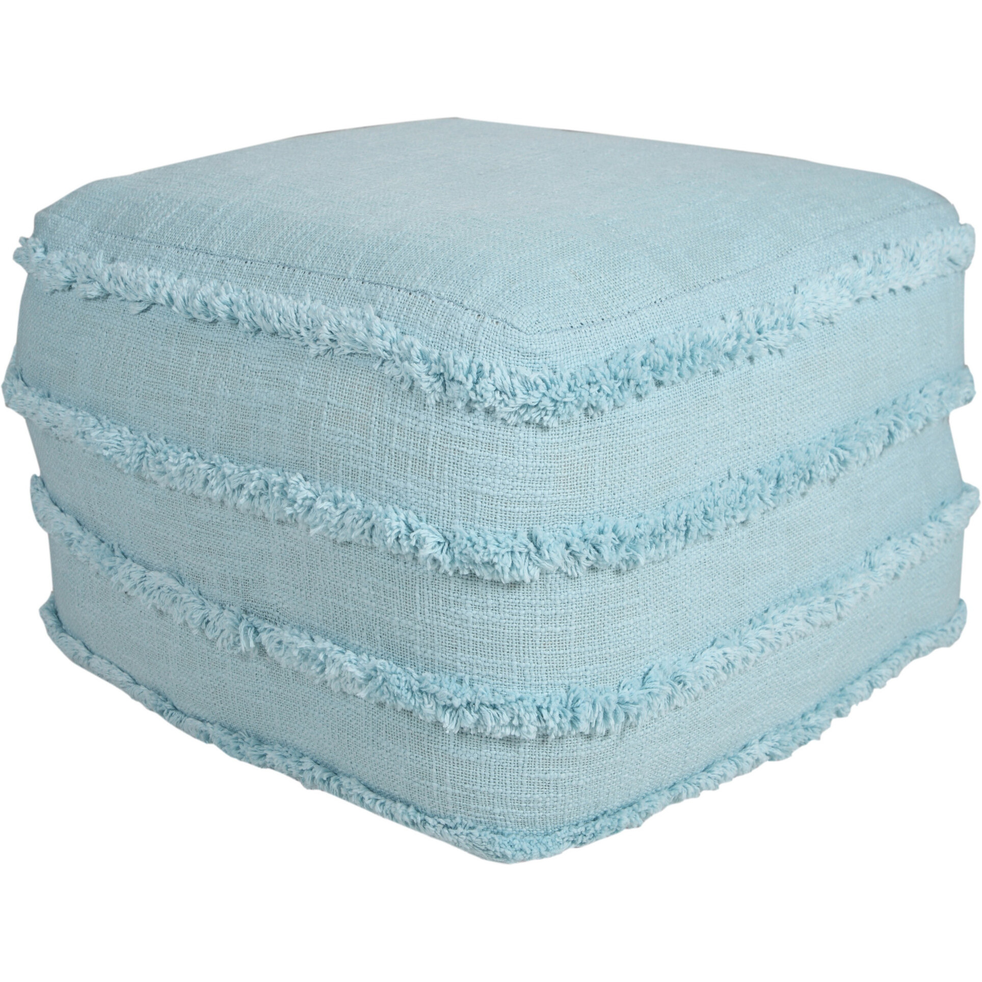 18 Blue 100% Cotton Ottoman