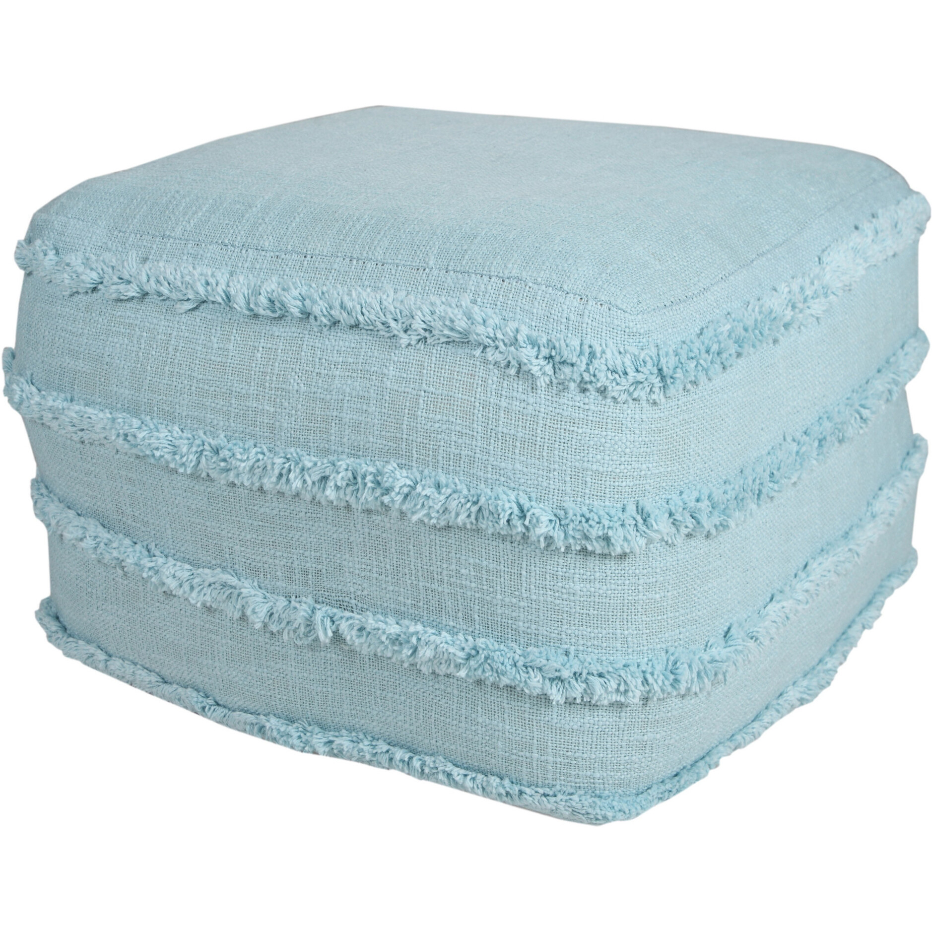 18 Blue 100% Cotton Ottoman