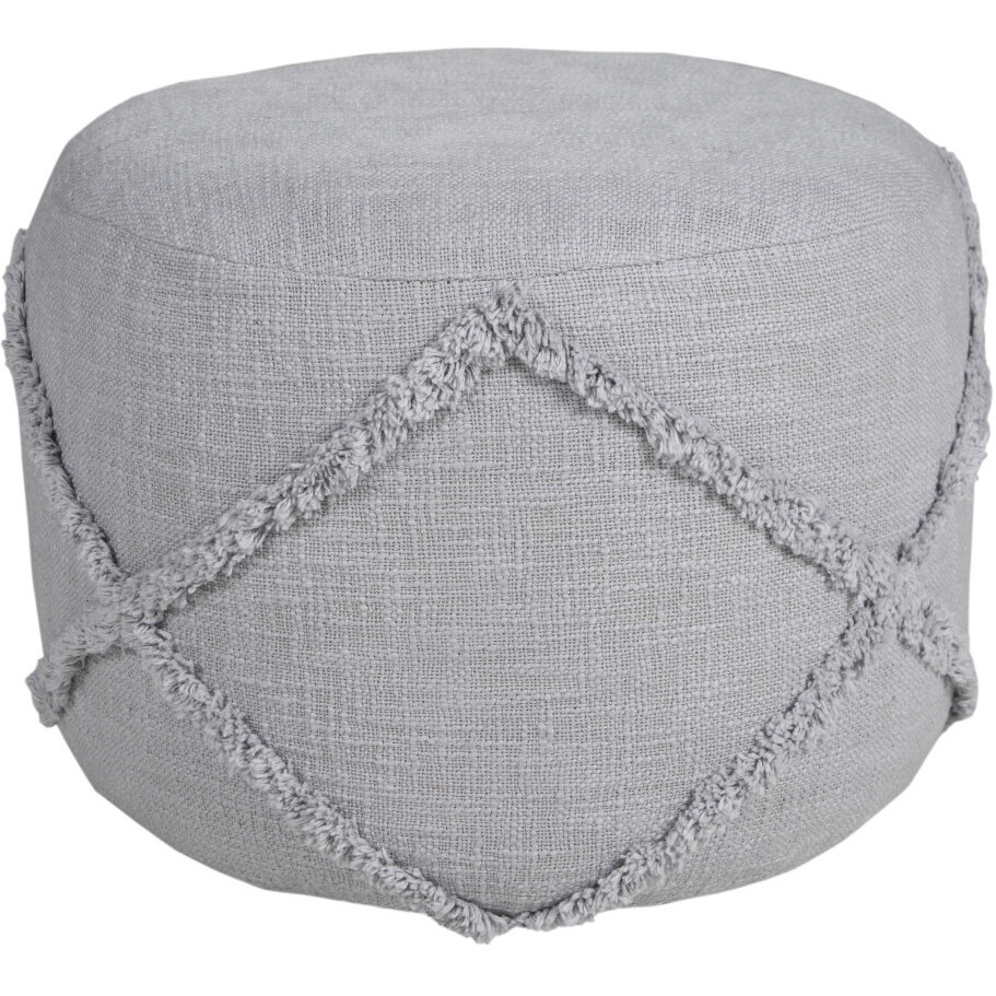 18 Gray 100% Cotton Ottoman