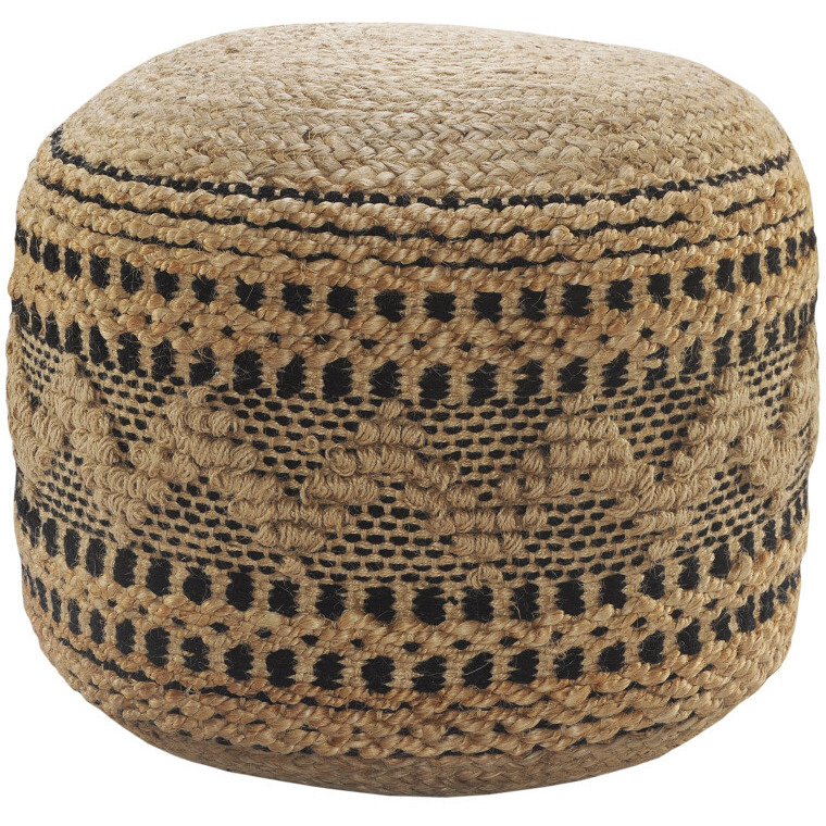 18 X 18 X 14  Tan Pouff