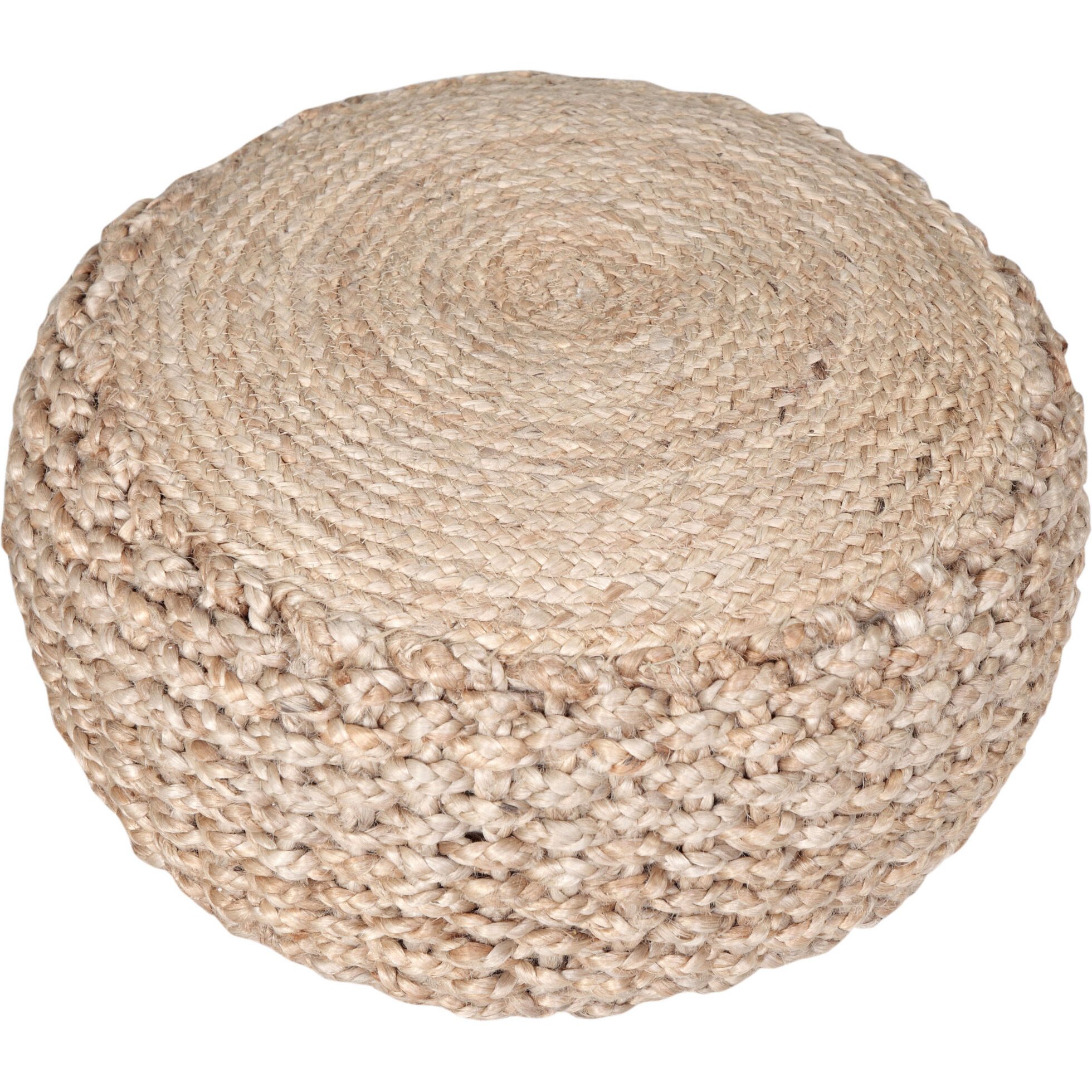 20 Tan Jute Ottoman