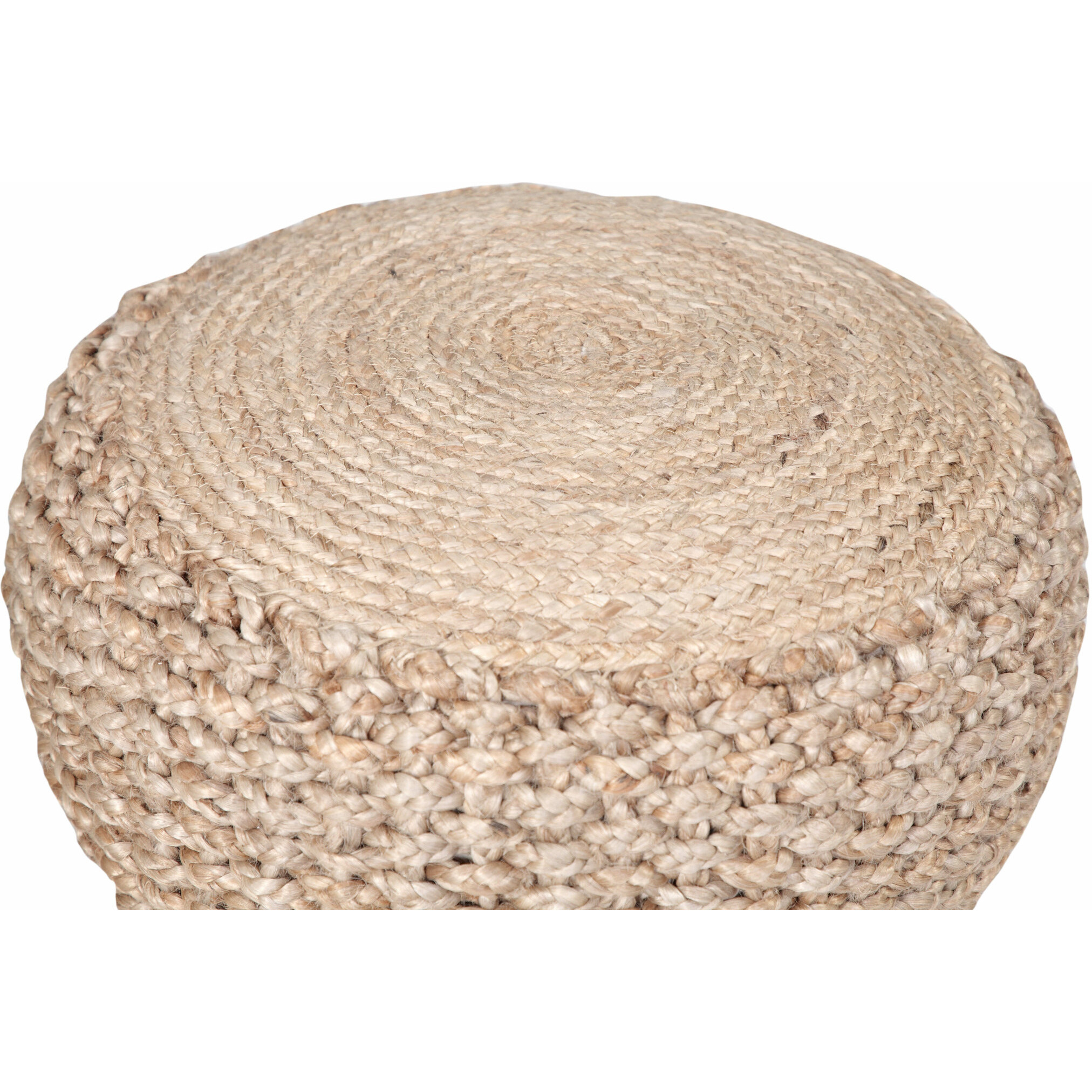 20 Tan Jute Ottoman