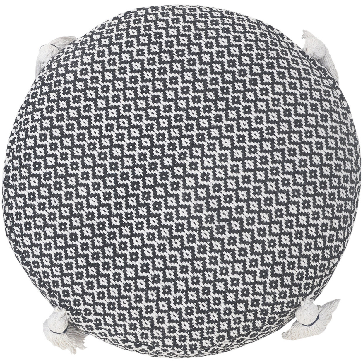 18 Black 100% Cotton Ottoman