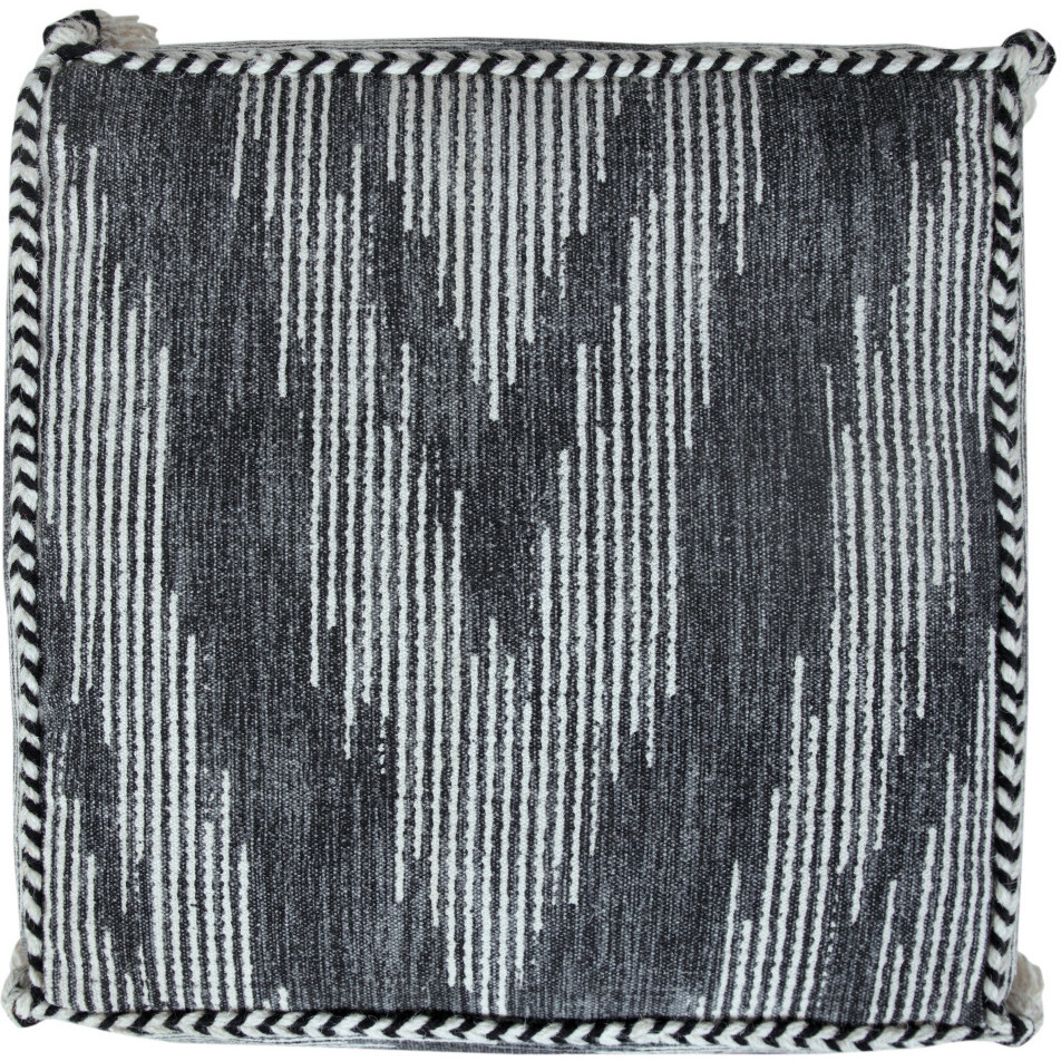 18 Gray 100% Cotton Ottoman