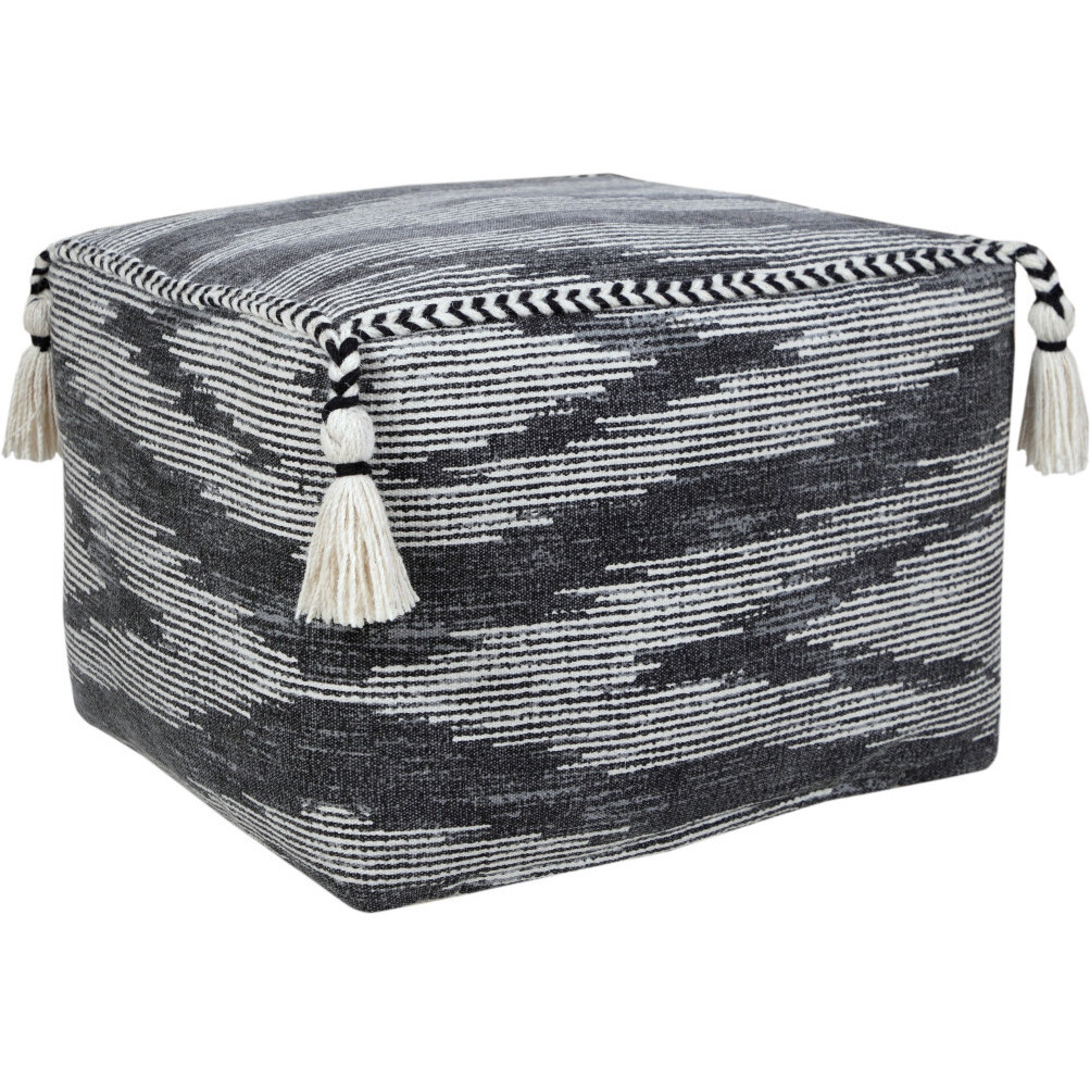 18 Gray 100% Cotton Ottoman