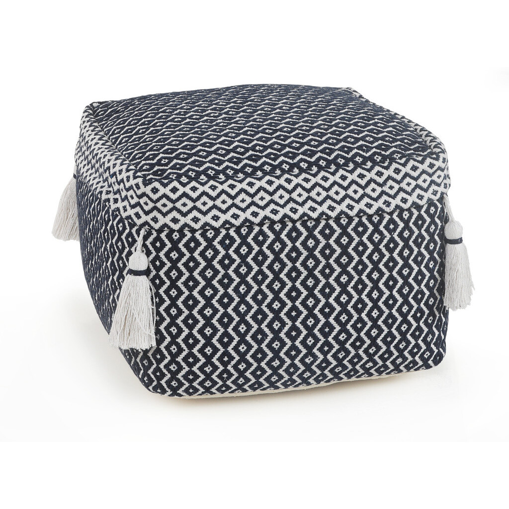 18 Blue 100% Cotton Ottoman