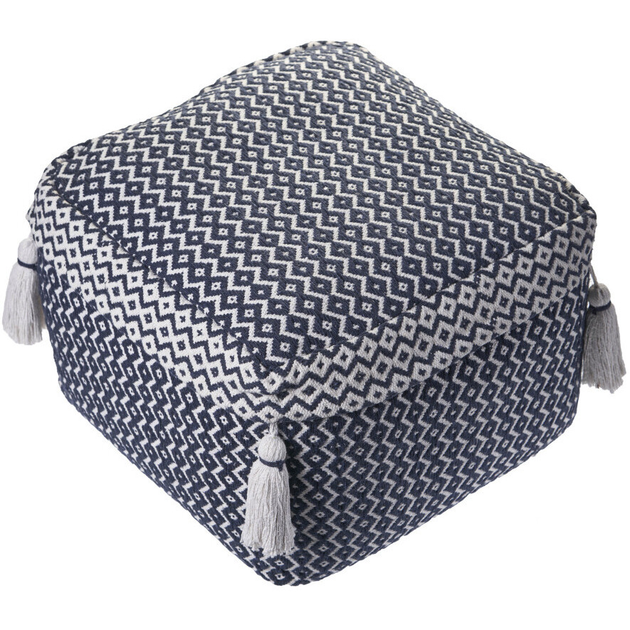 18 Blue 100% Cotton Ottoman
