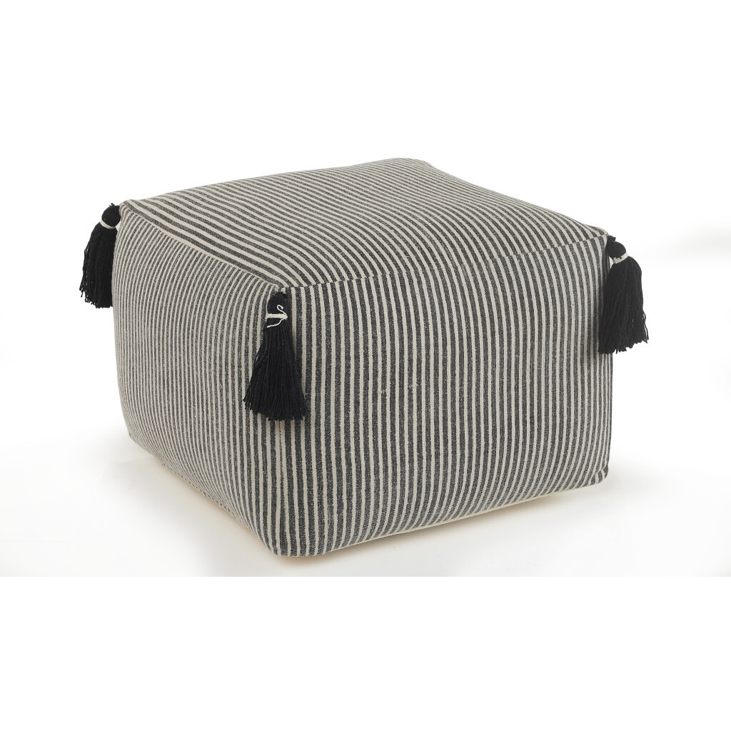 18 Gray 100% Cotton Ottoman