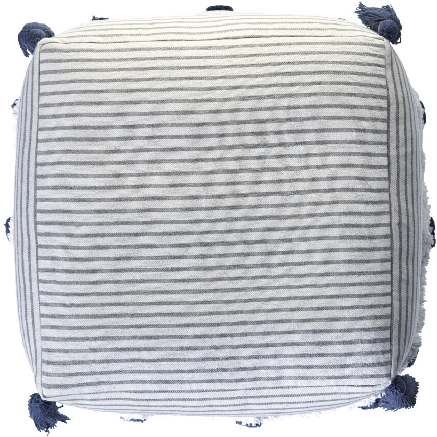 18 Gray 100% Cotton Ottoman