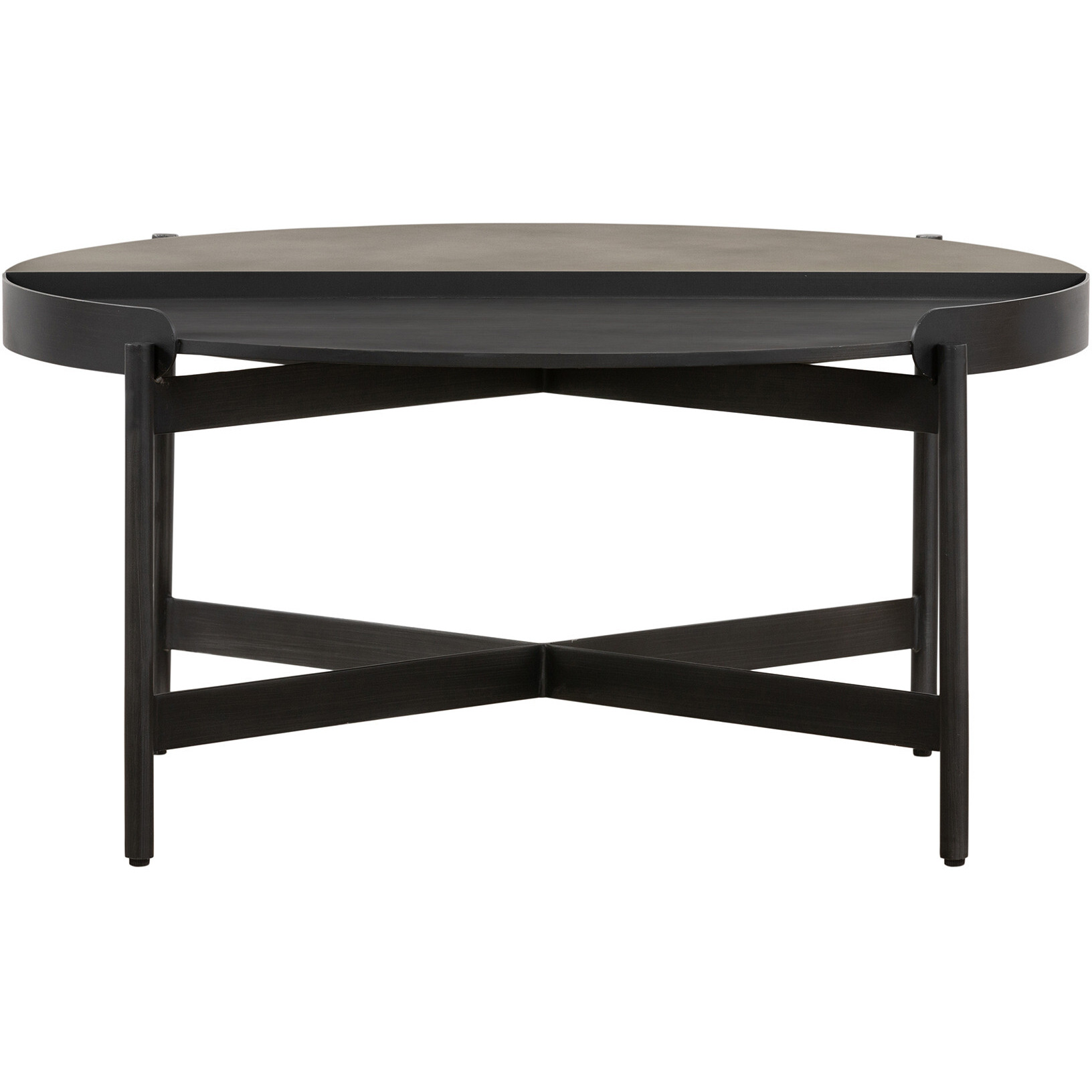 32 Grey Concrete Round Coffee Table