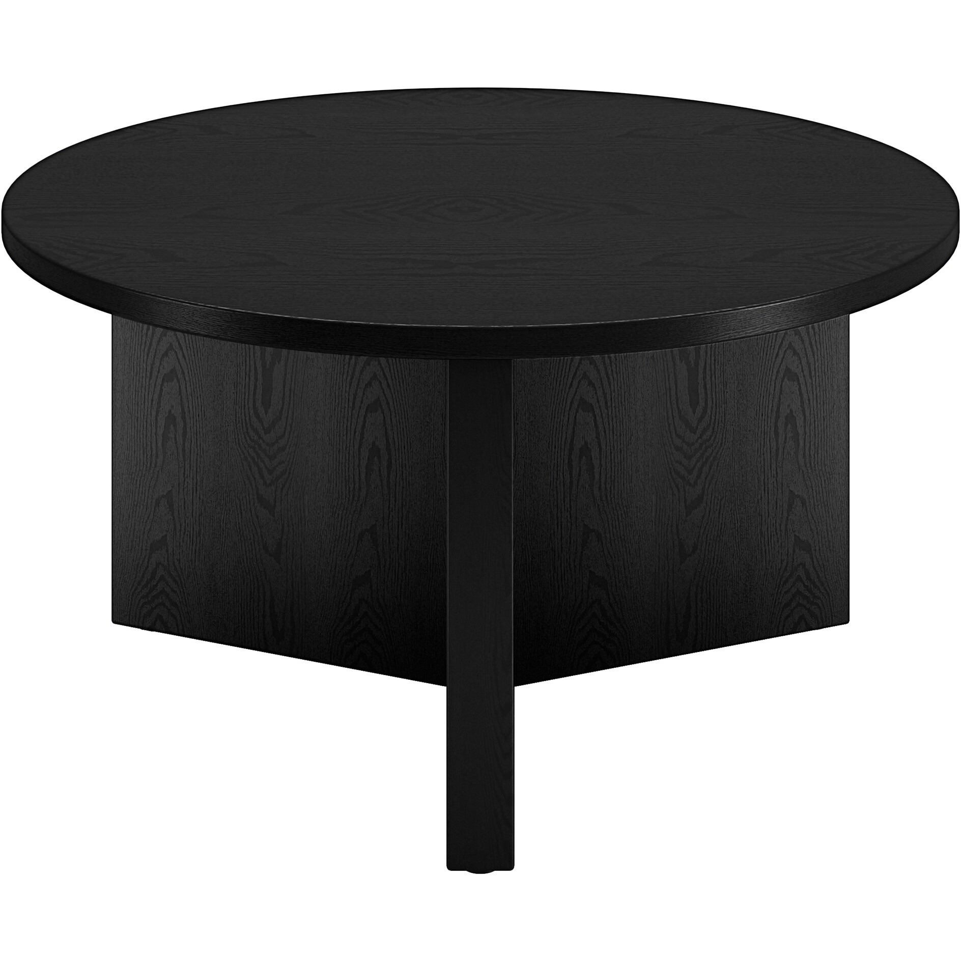 32 Black Grain Round Coffee Table