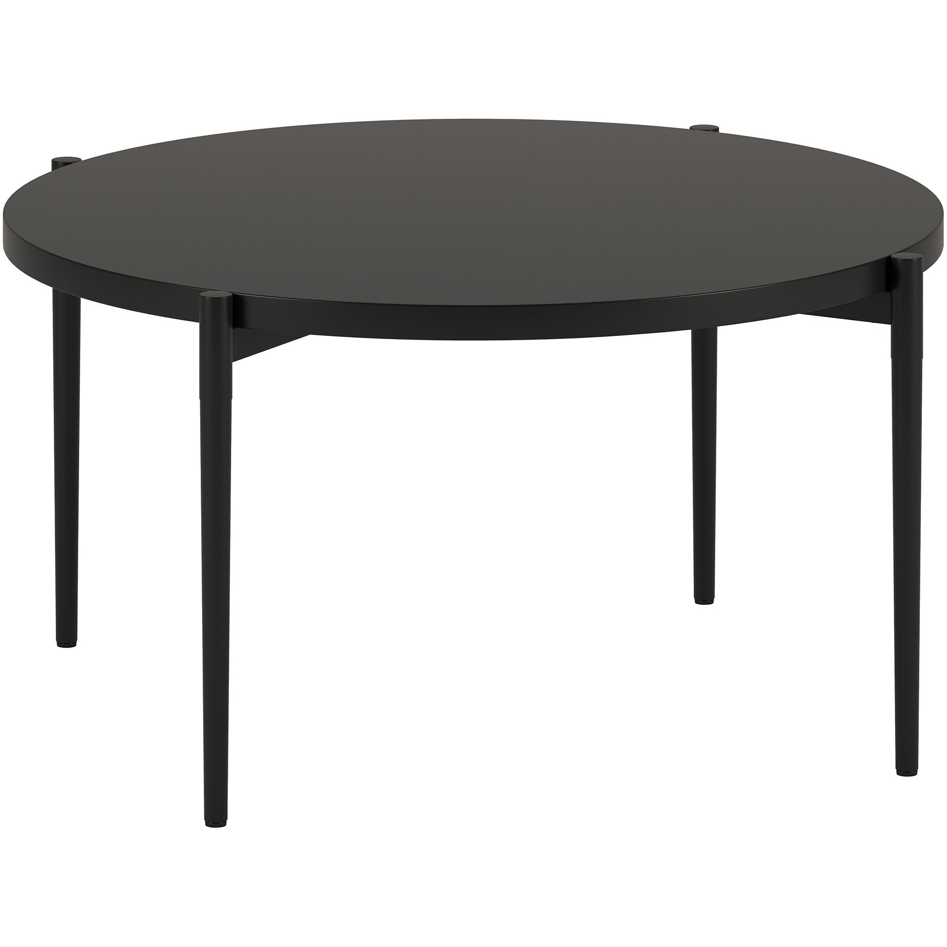 32 Black Steel Round Coffee Table