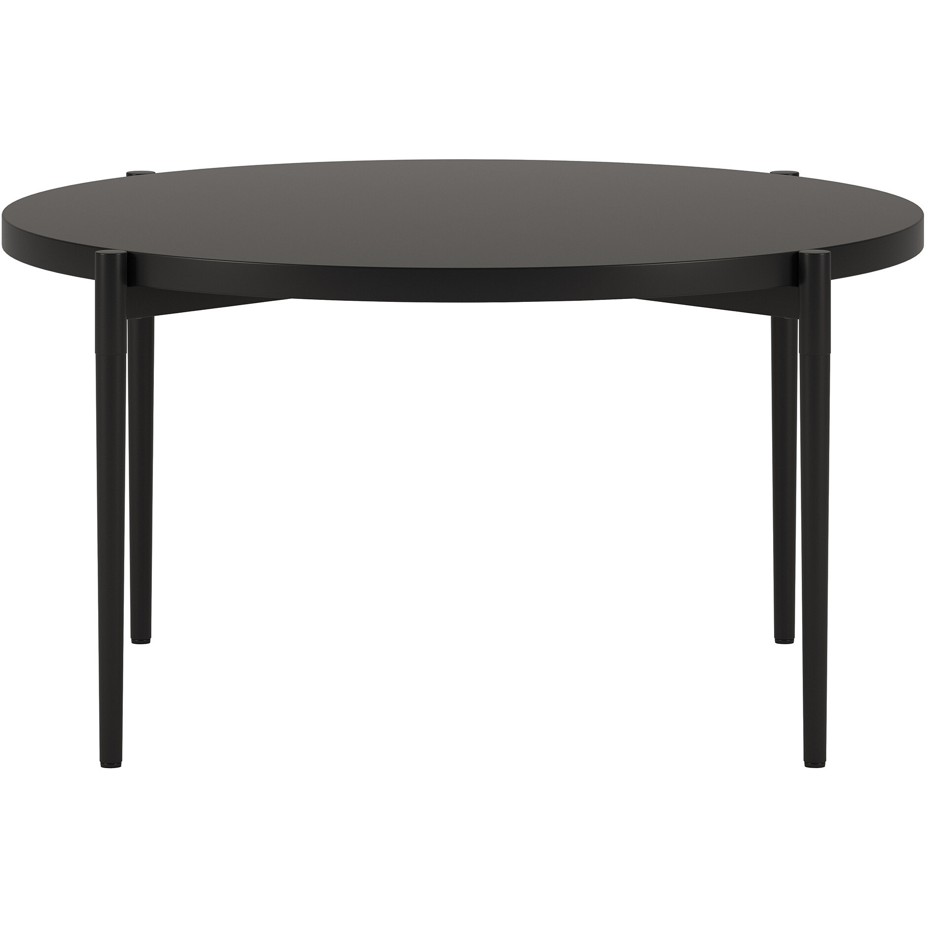 32 Black Steel Round Coffee Table