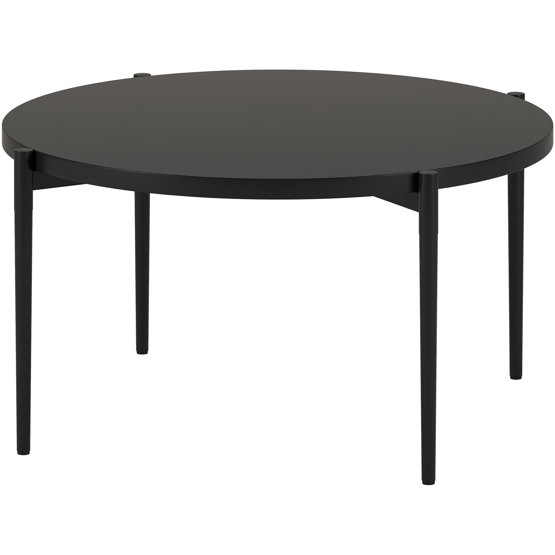 32 Black Steel Round Coffee Table