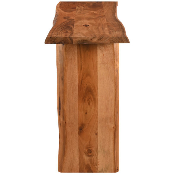 57 Chestnut Solid Wood Sled Console Table
