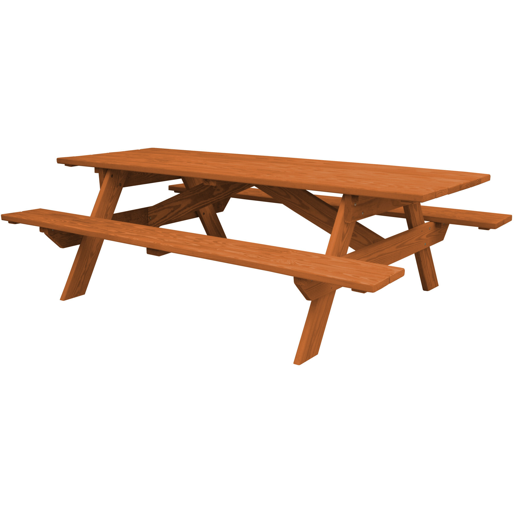 Cedar Chest Solid Wood Outdoor Picnic Table