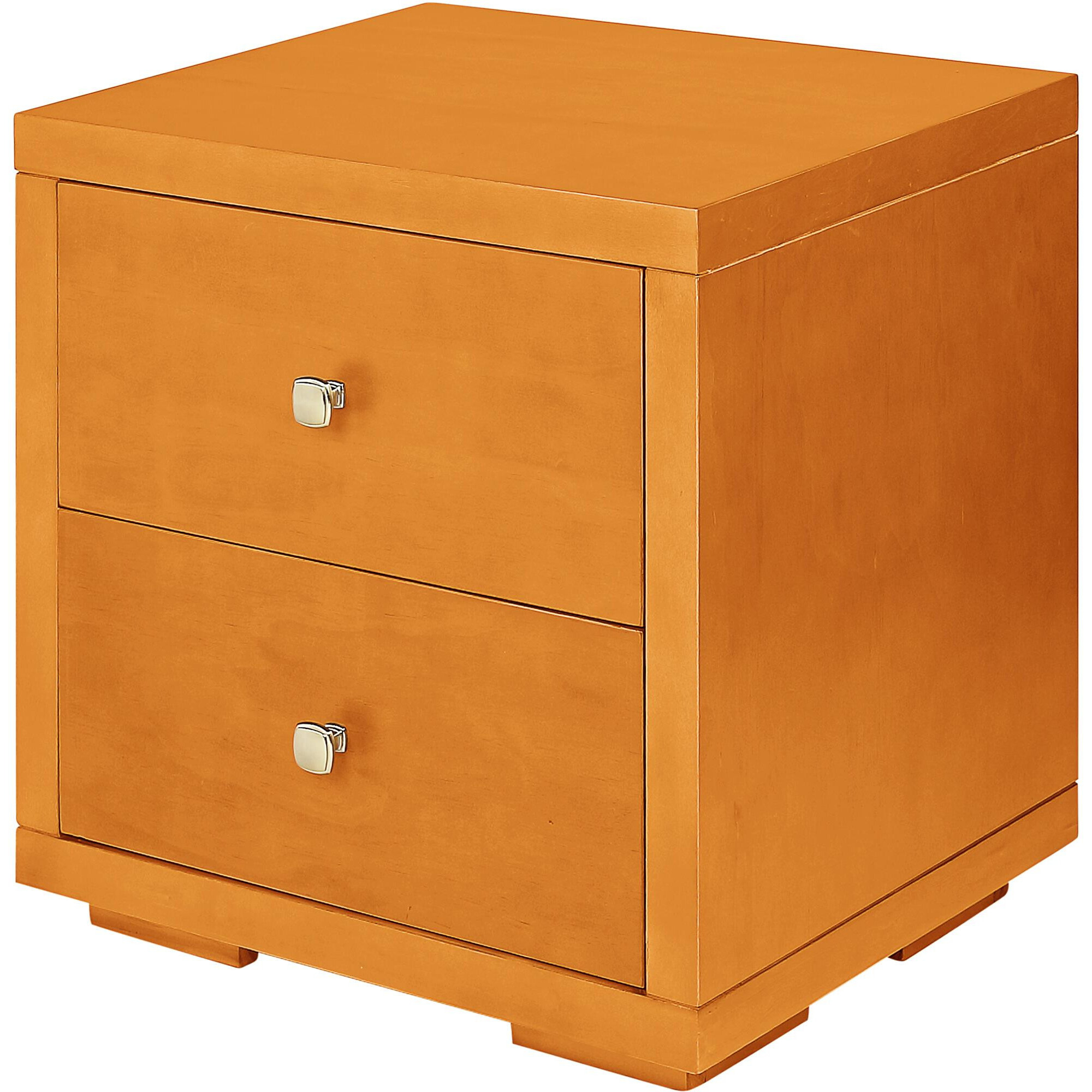 19 Cherry Two Drawer Nightstand