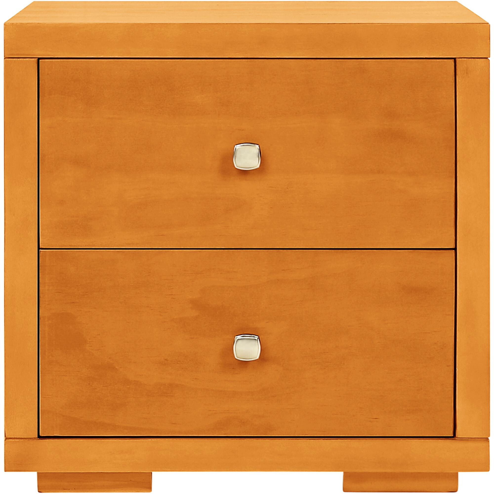19 Cherry Two Drawer Nightstand