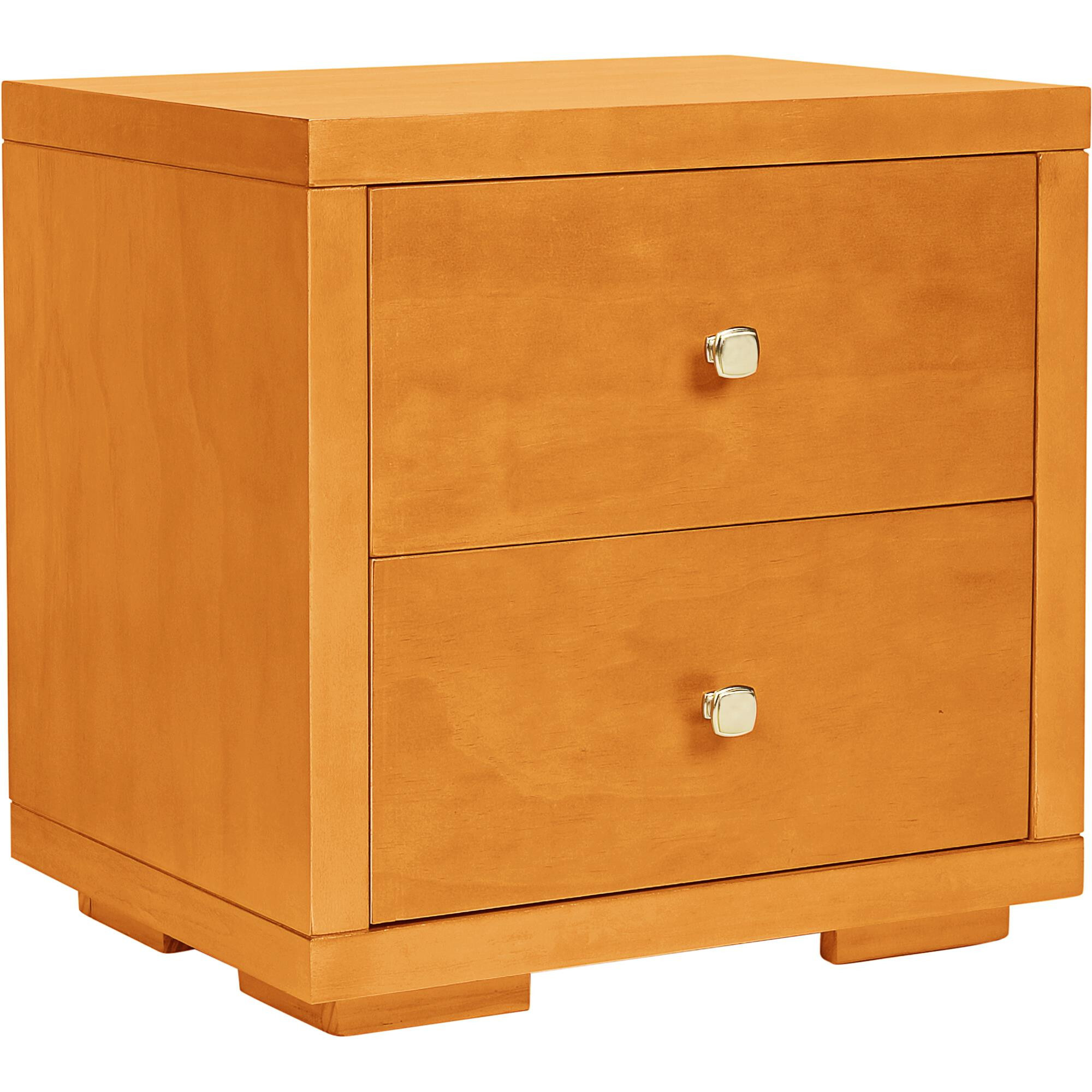 19 Cherry Two Drawer Nightstand
