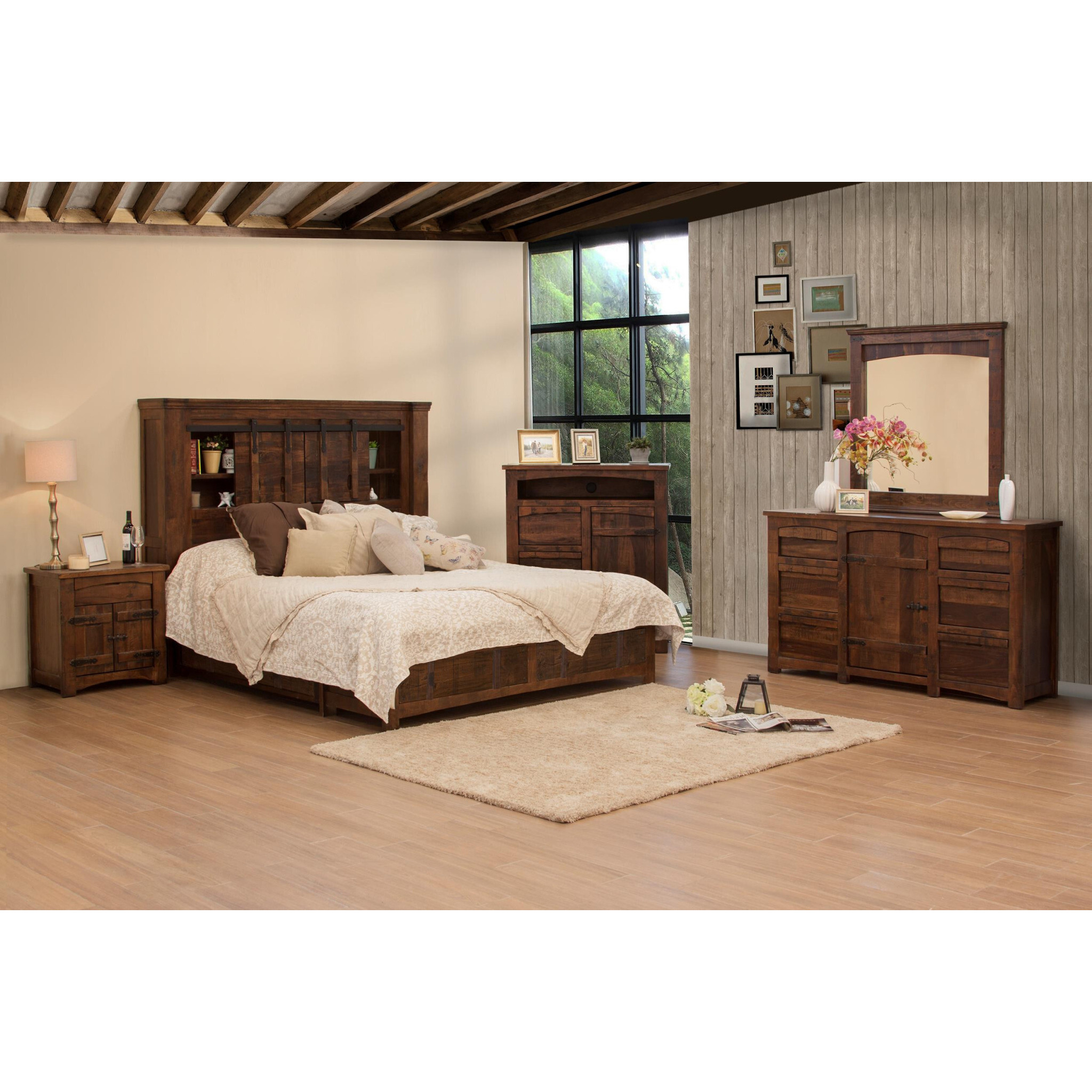27 Brown One Drawer Nightstand