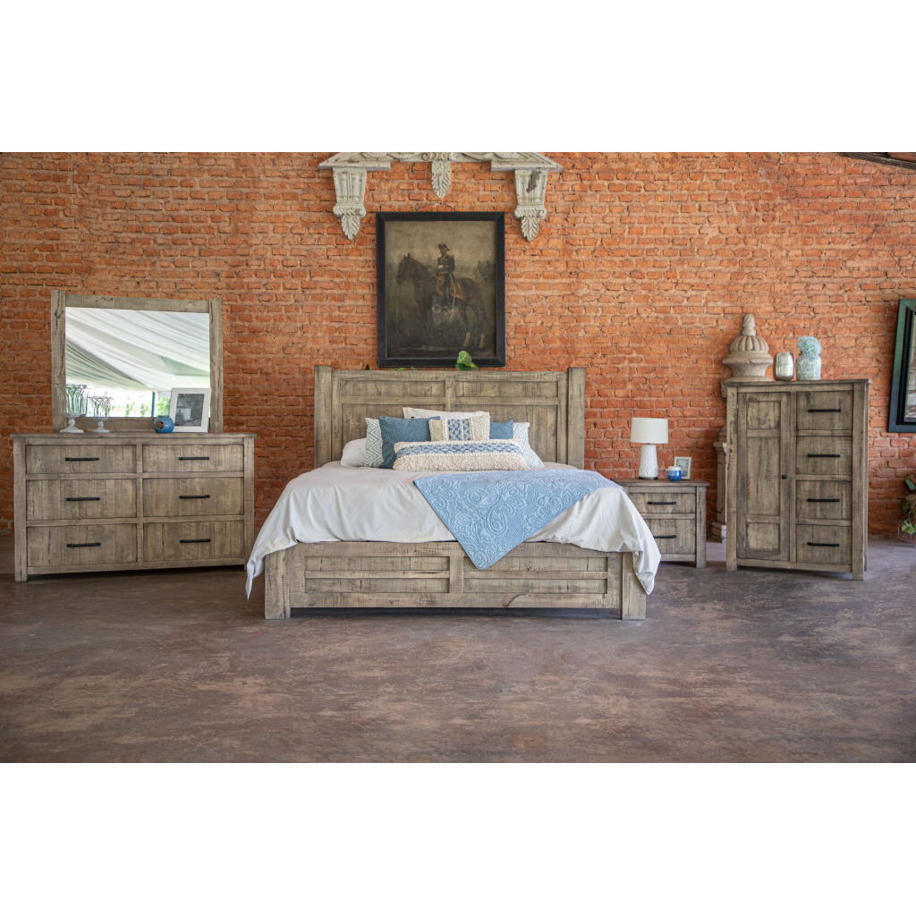 25 Brown Two Drawer Nightstand