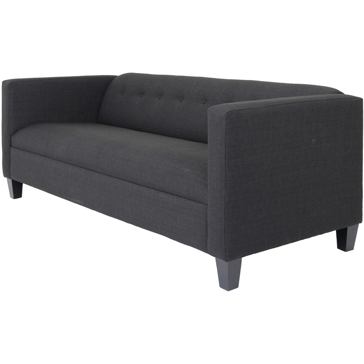 80 Black Polyester Sofa