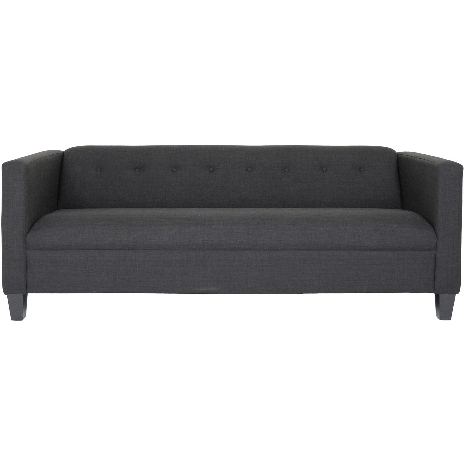 Two Piece Black Four Person Seating Set