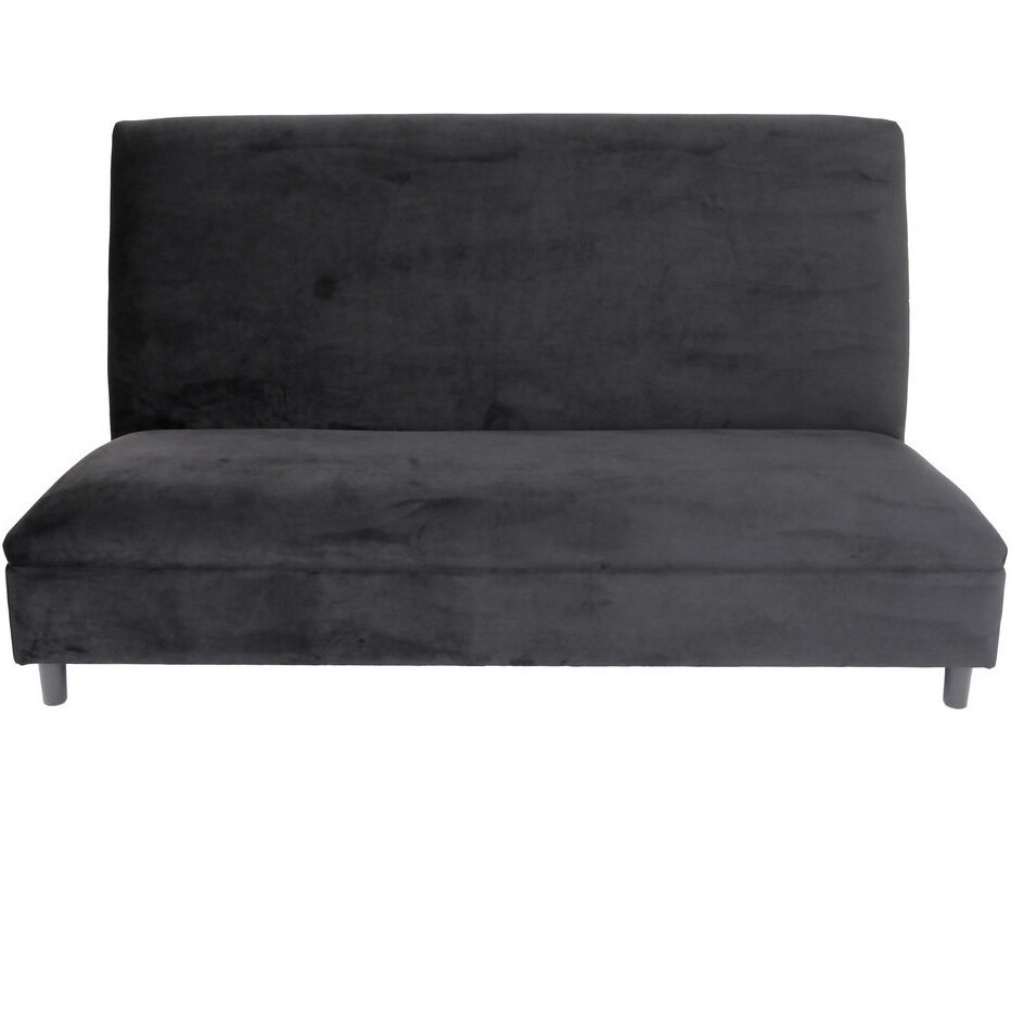 34 Black And Silver Velvet Love Seat