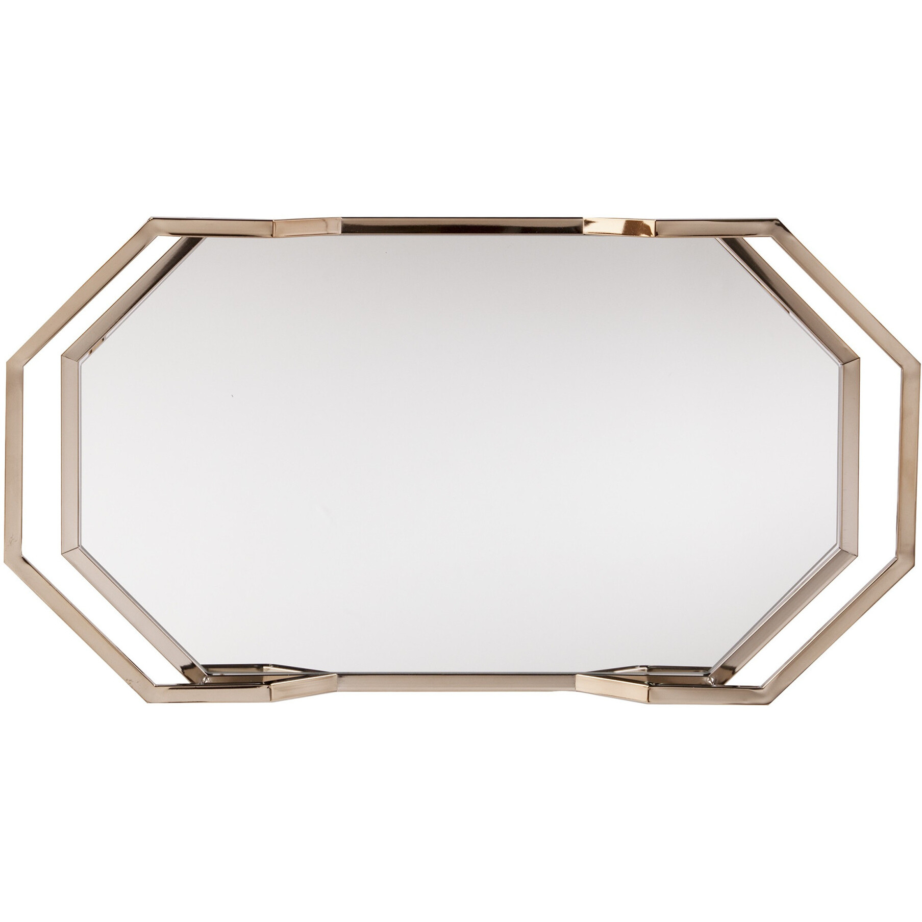 Champagne Iron And Mirrored Glass Bar Cart