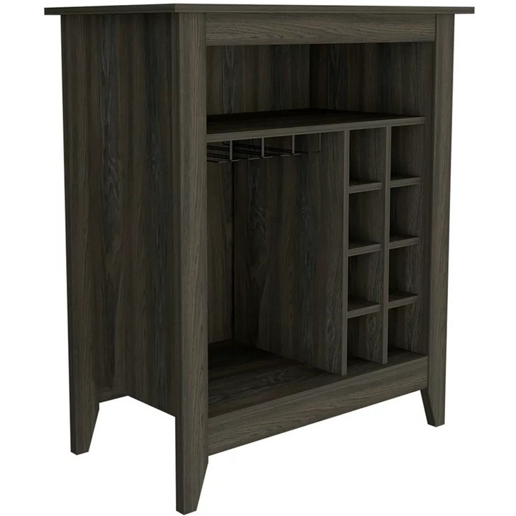 Espresso Bar Cart With Wine Storage