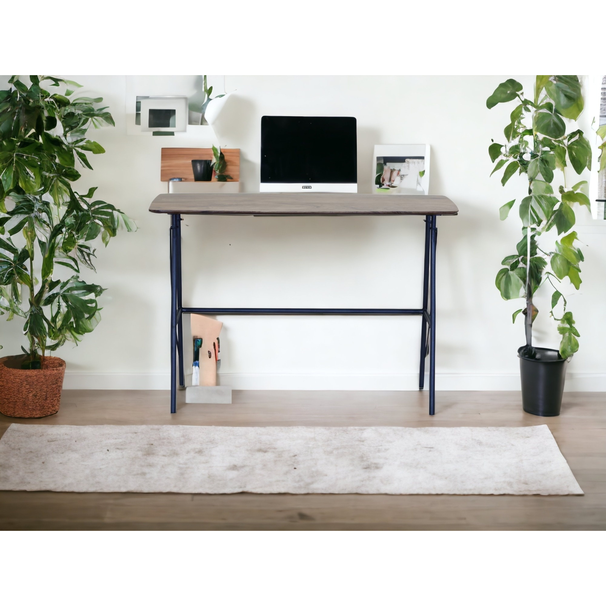 44"" Brown And Black Writing Desk