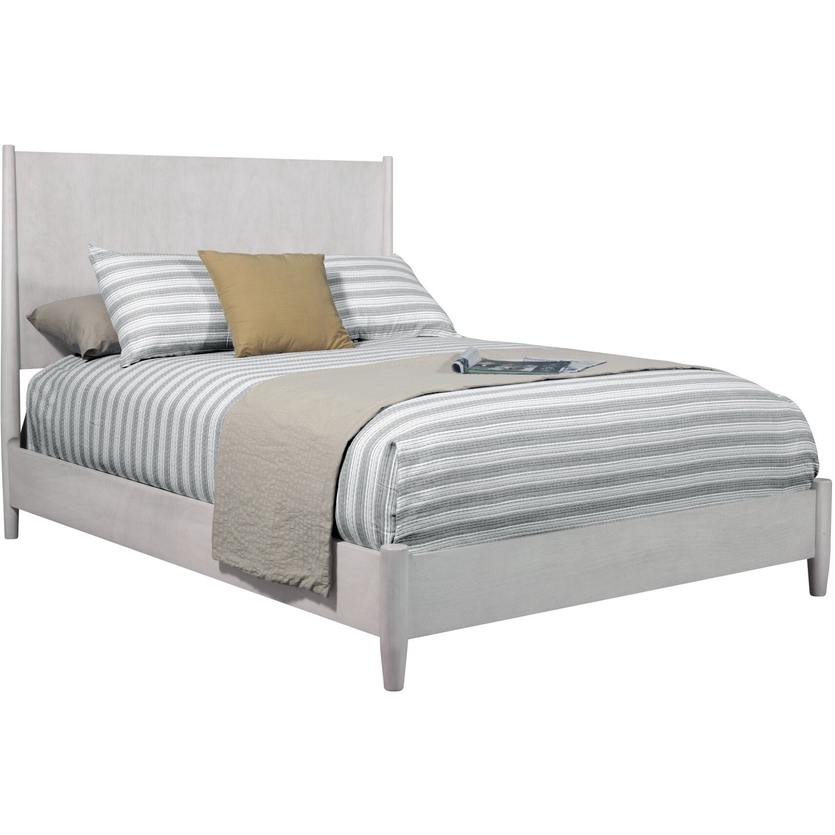 Gray Solid And Manufactured Wood King Bed