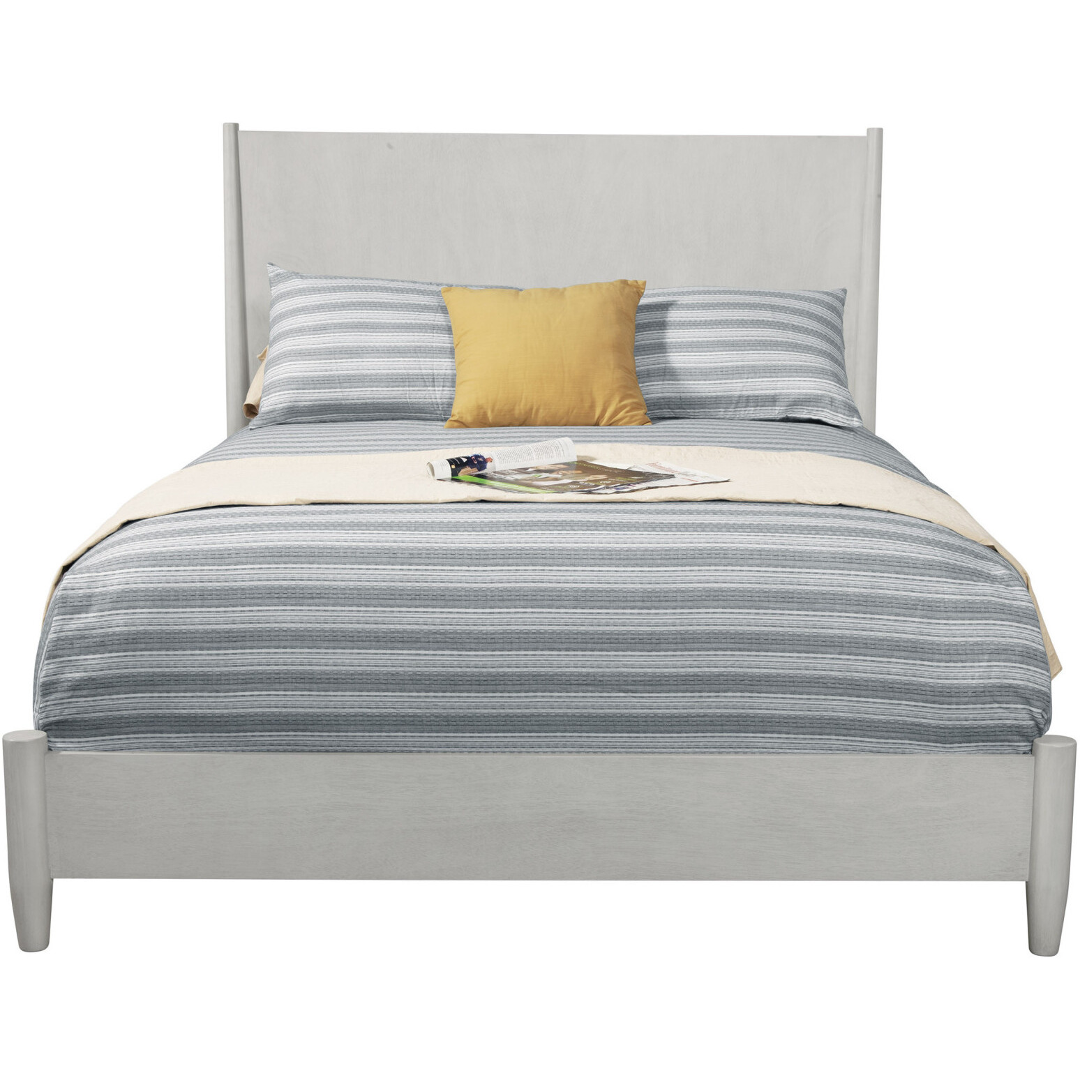 Gray Solid And Manufactured Wood King Bed
