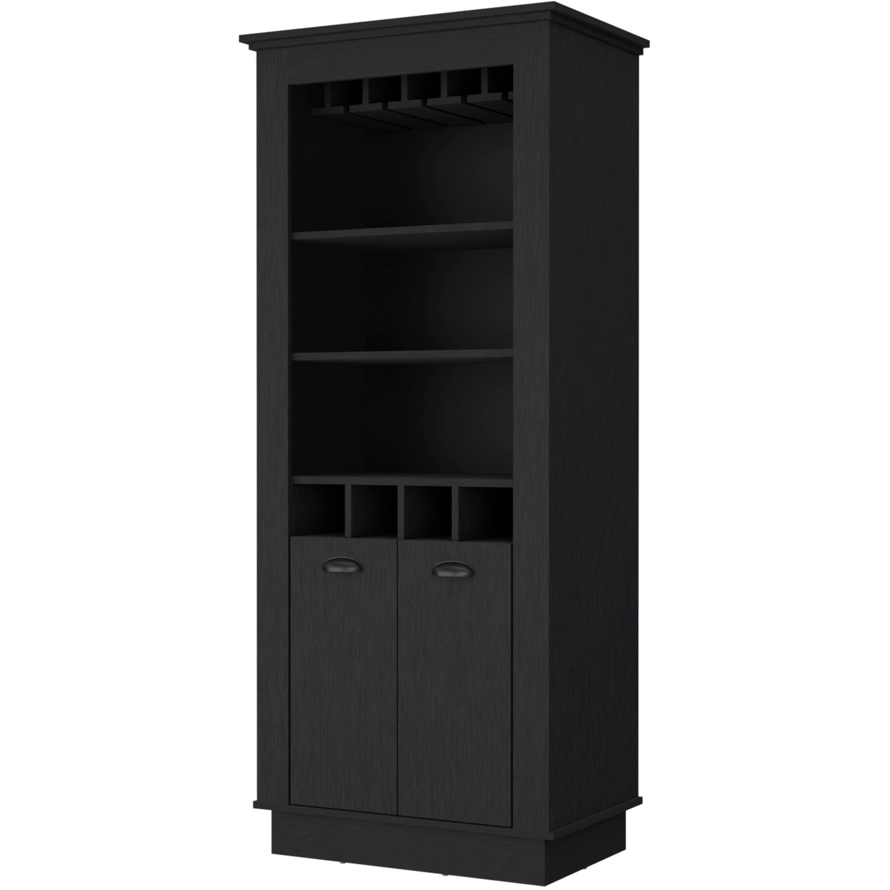 75"" Black Bar Cabinet