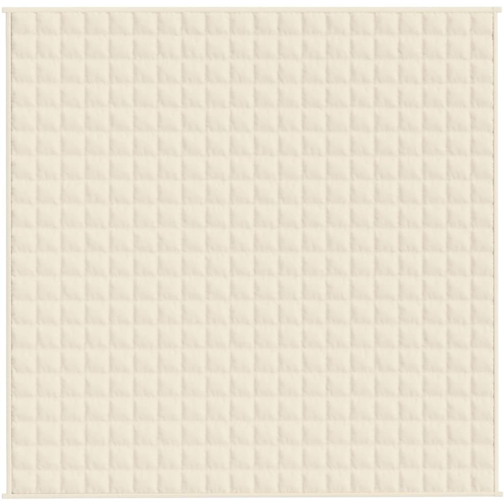 Vidaxl Weighted Blanket Light Cream 78.7"&quotX78.7"" 19.8 Lb Fabric