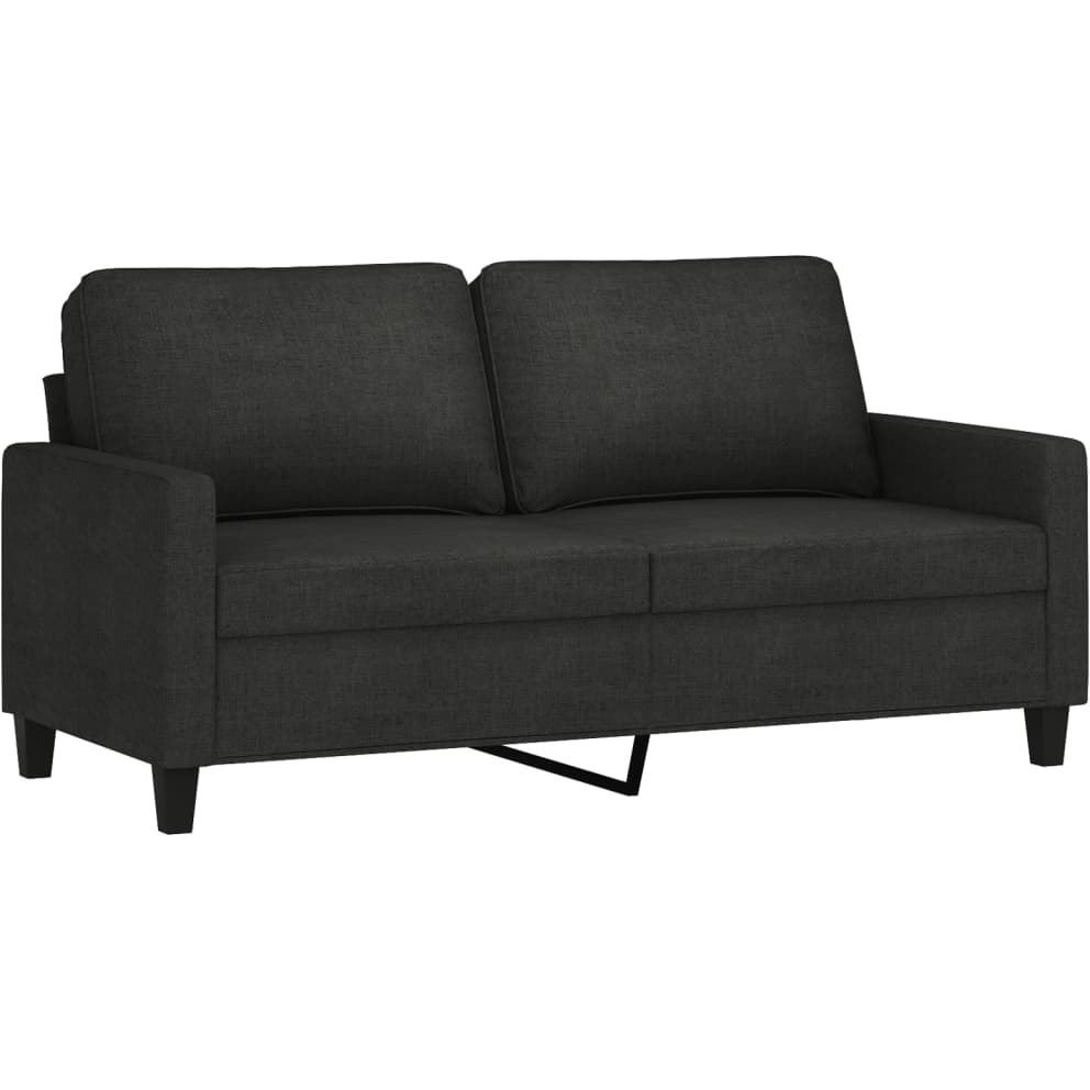 Vidaxl 2-Seater Sofa Black 55.1"" Fabric