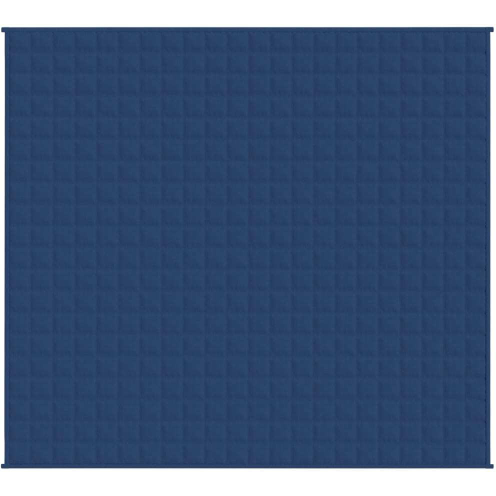 Vidaxl Weighted Blanket Blue 86.6"&quotX94.5"" 24.3 Lb Fabric