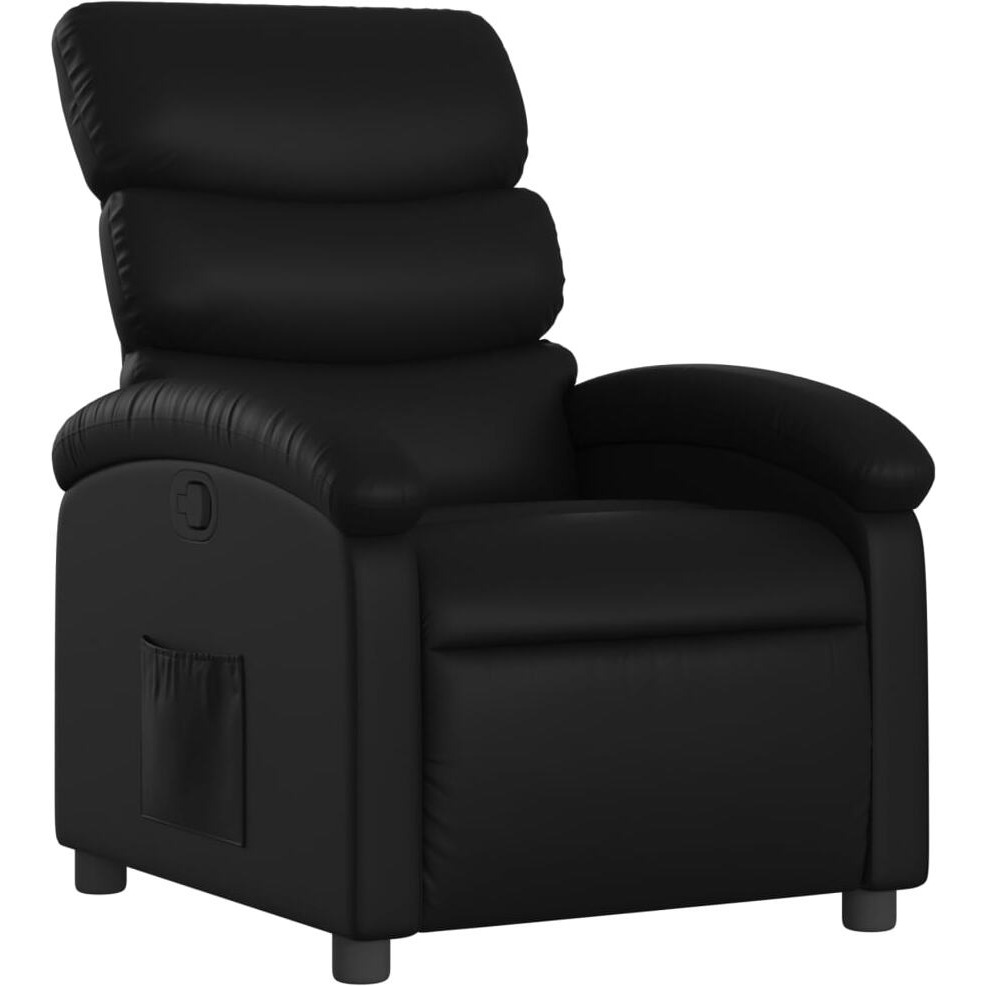 Vidaxl Recliner Chair Black Faux Leather