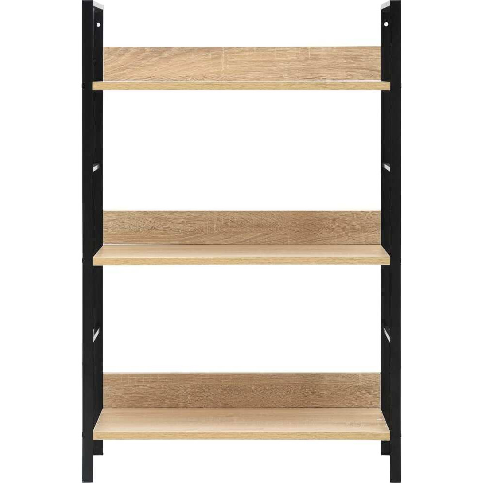 Vidaxl 3-Layer Book Shelf Oak 23.6"&quotX10.9"&quotX35.6"" Engineered Wood