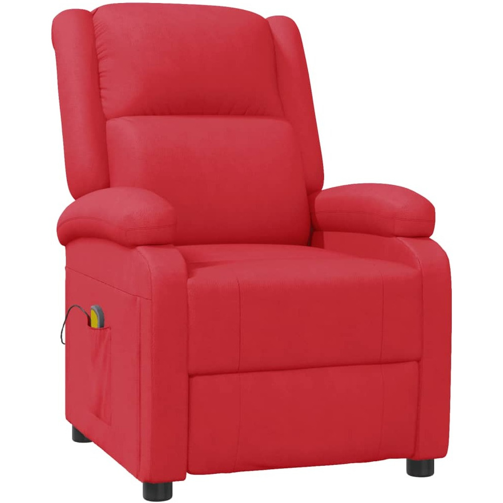Vidaxl Massage Chair Red Faux Leather