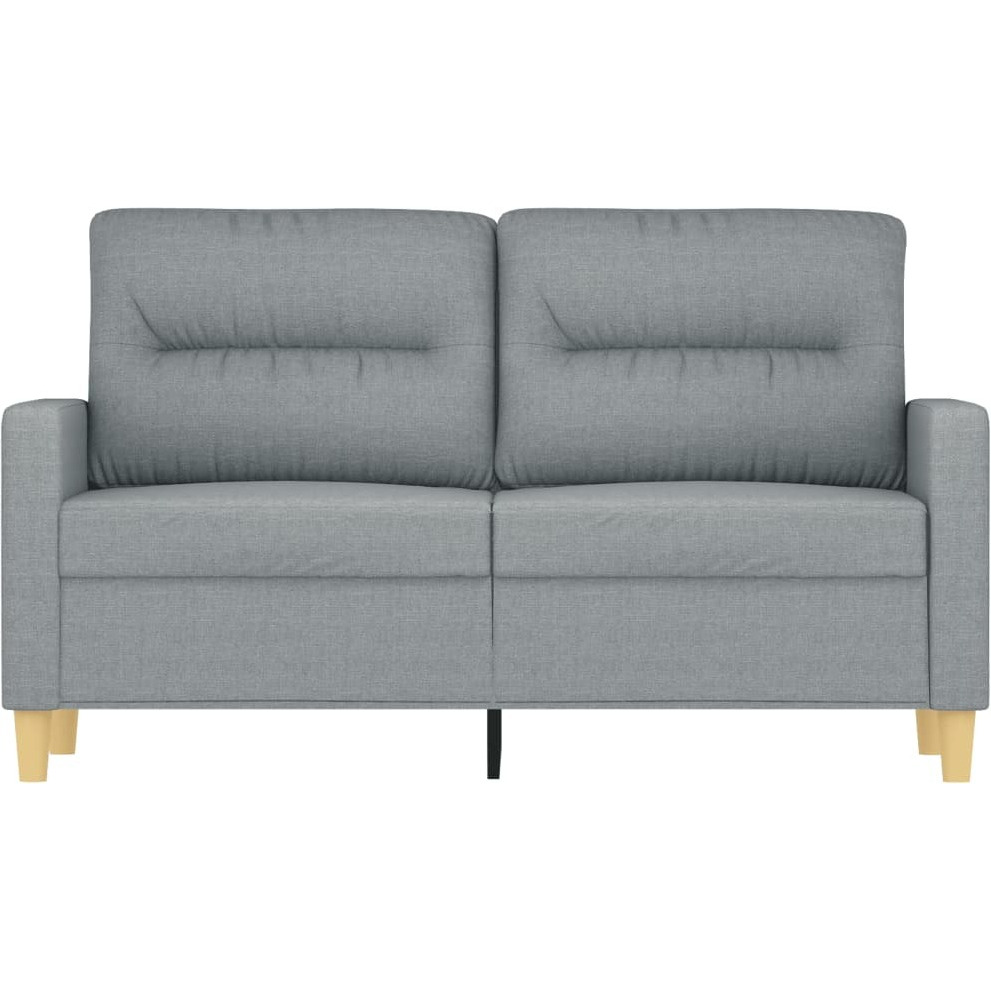 Vidaxl 2-Seater Sofa Light Gray 47.2"" Fabric