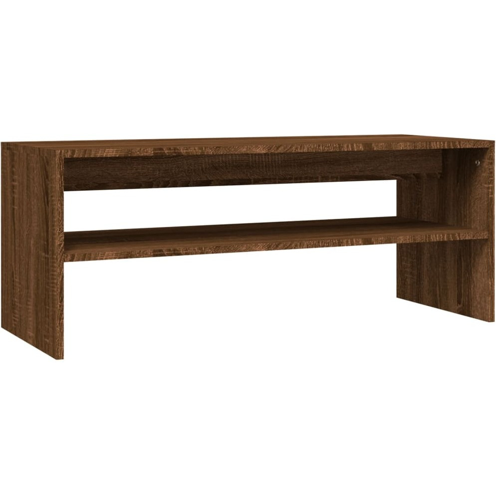 Vidaxl Coffee Table Brown Oak 39.4"&quotX15.7"&quotX15.7"" Engineered Wood