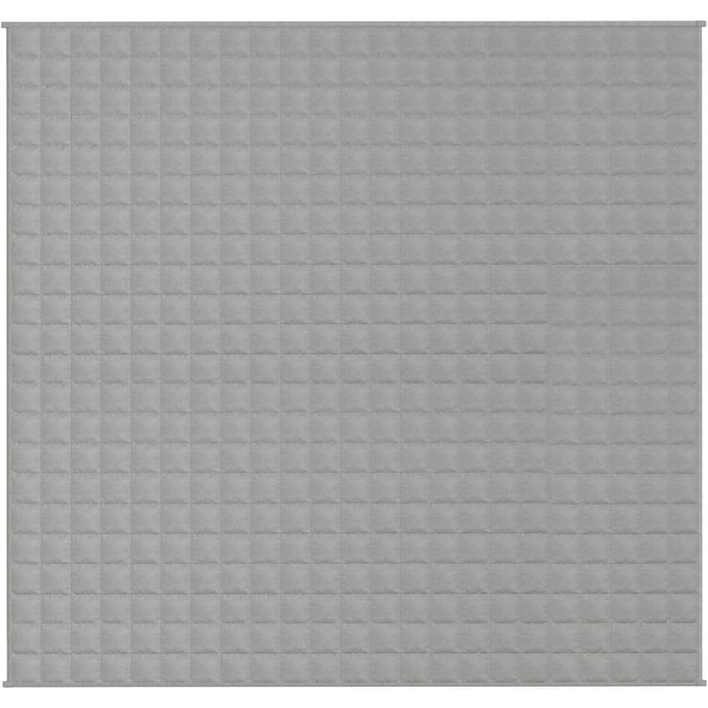 Vidaxl Weighted Blanket Gray 86.6"&quotX92.5"" 24.3 Lb Fabric
