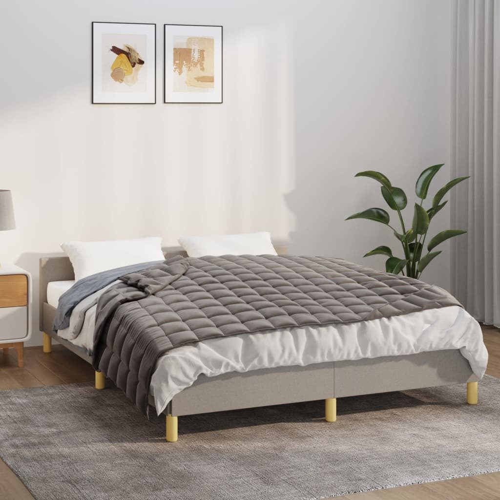 Vidaxl Weighted Blanket Gray 53.9"&quotX78.7"" 13.2 Lb Fabric